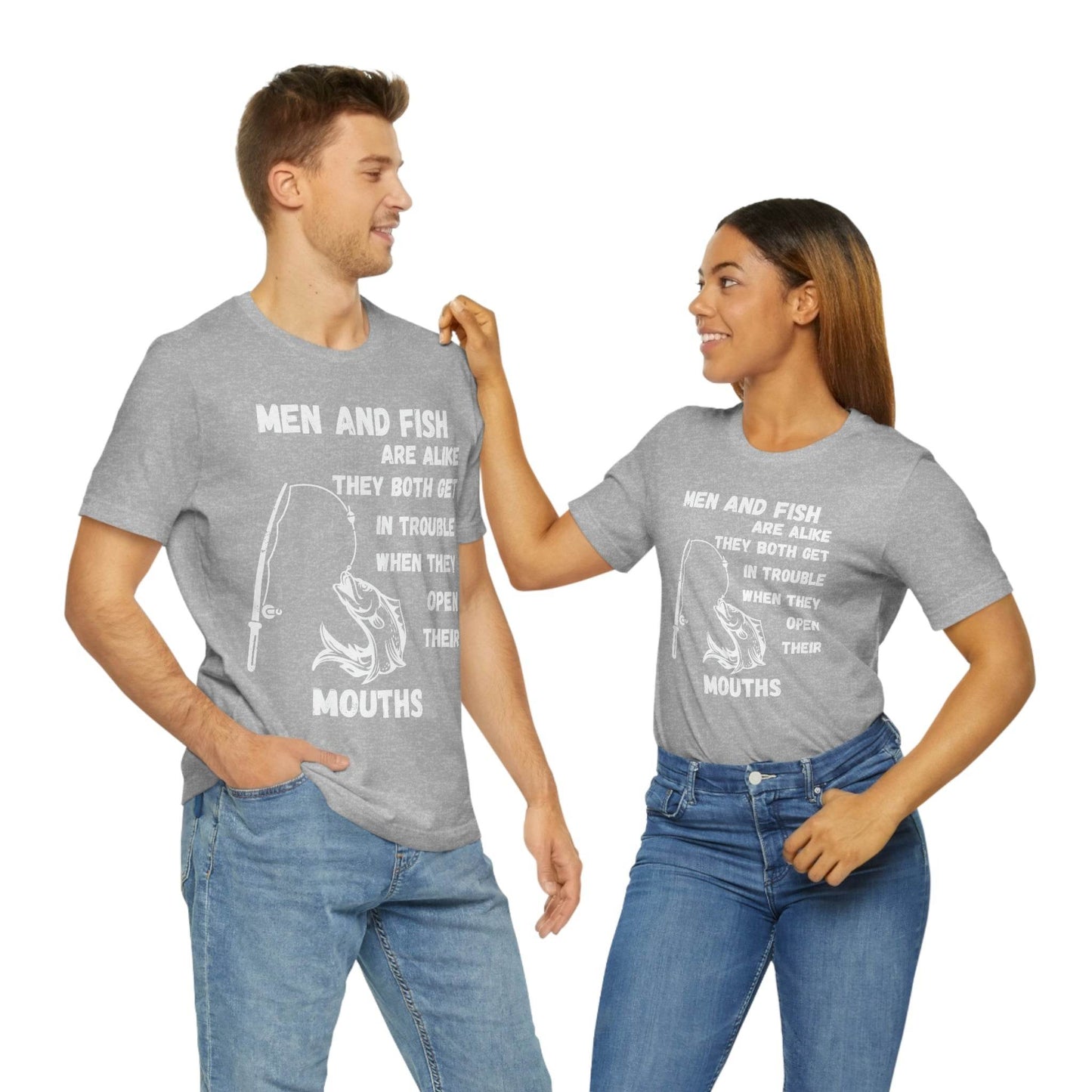 Men and Fish are Alike - Funny fishing shirt - Giftsmojo