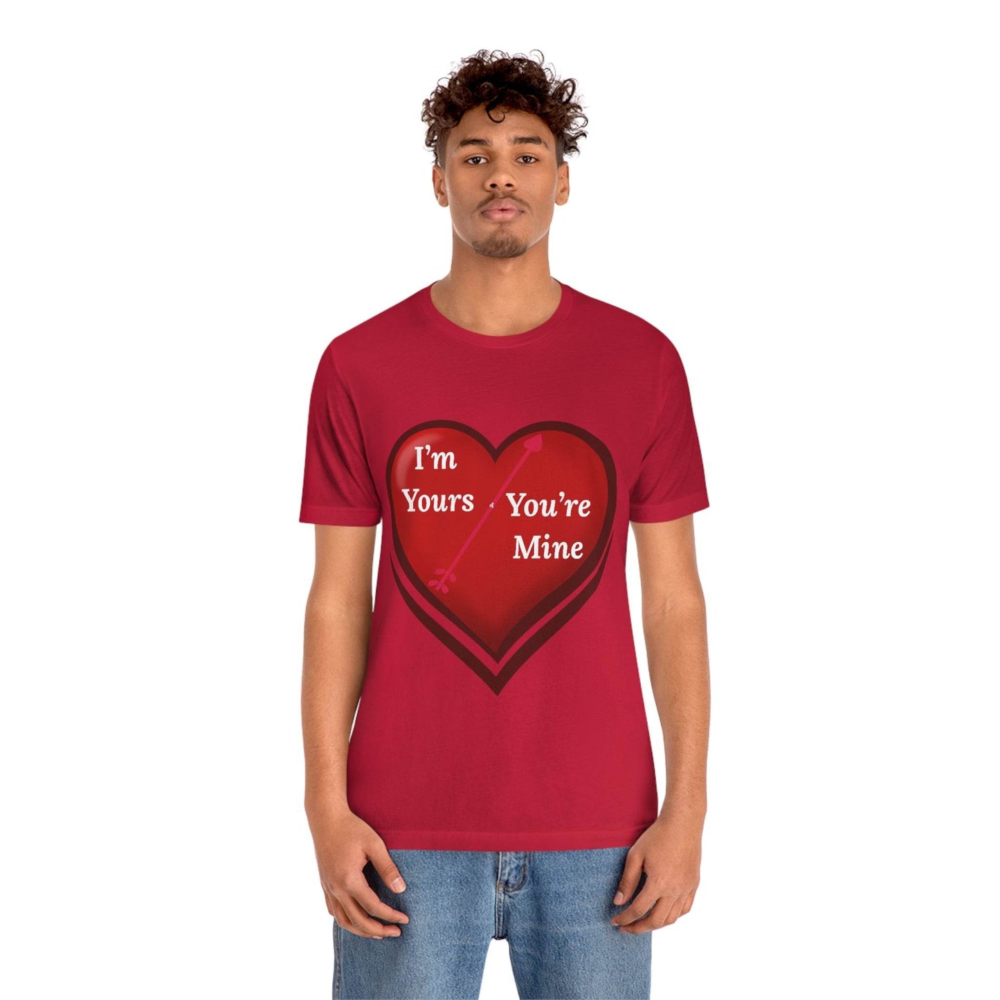 I'm Yours and You're Mine Heart Tee - Giftsmojo