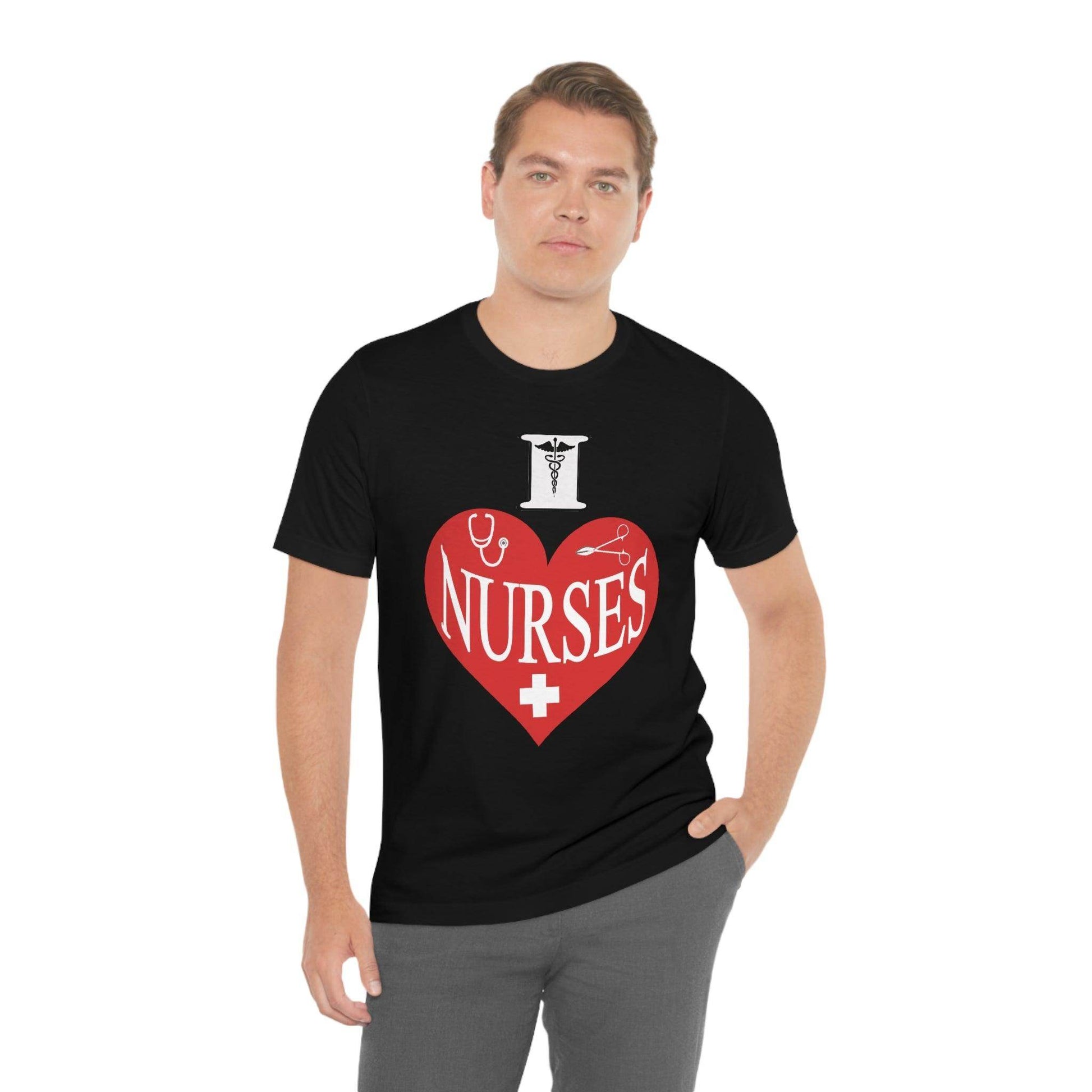 I love Nurses Tee - Giftsmojo