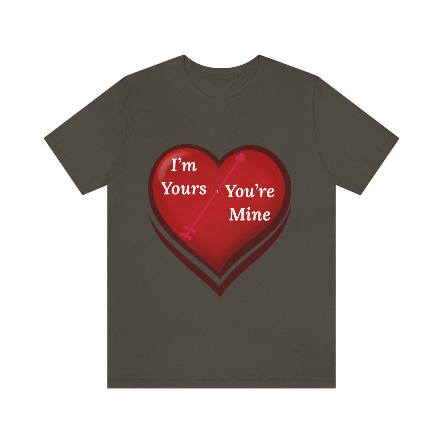 I'm Yours and You're Mine Heart Tee - Giftsmojo