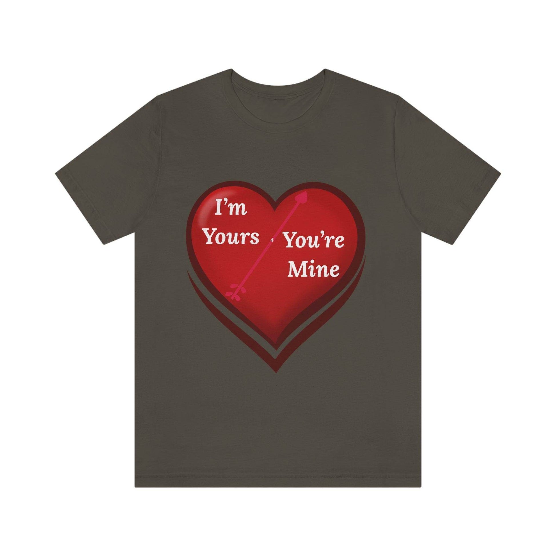 I'm Yours and You're Mine Heart Tee - Giftsmojo