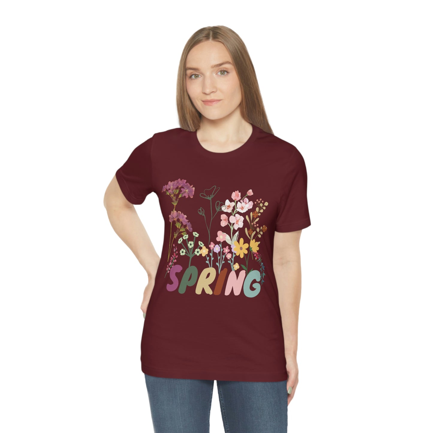 Spring Shirt, Flower T shirt, Vintage Botanical Shirt, Vintage T-shirt, Graphic Tshirt, Botanical Print, Vintage Flower Shirt, Wildflower,