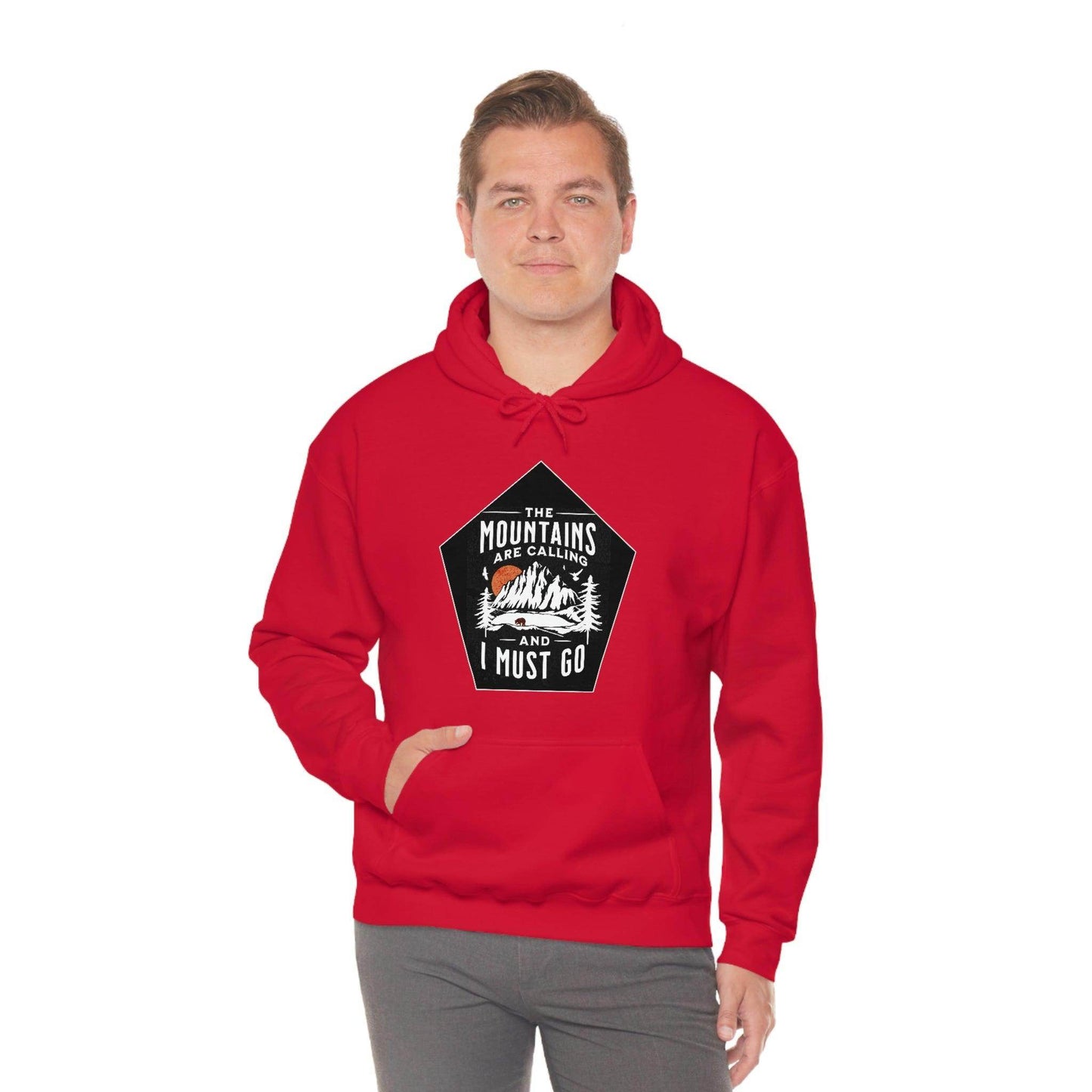 The Mountains are Calling and I Must Go, Hooded Sweatshirt - Giftsmojo
