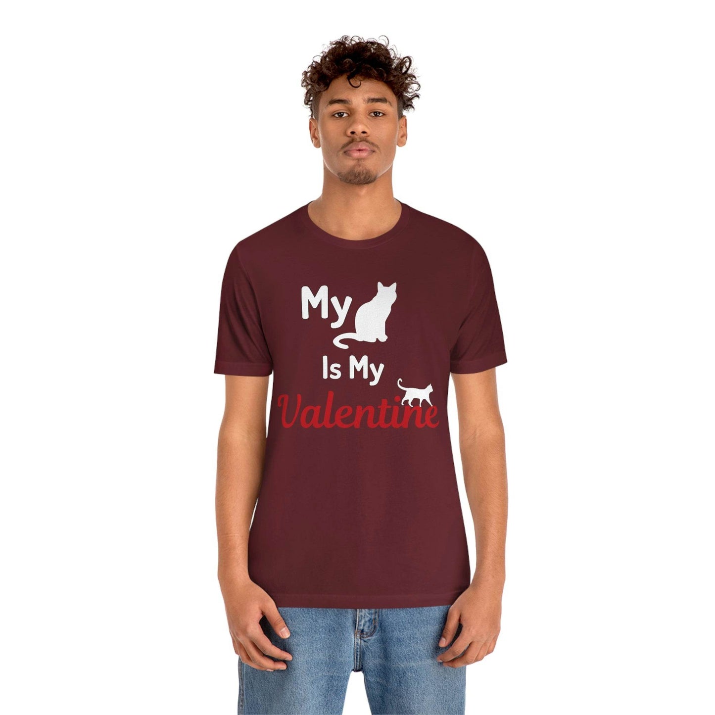 My Cat is My Valentine, Pet lover Valentine shirt - Cute cat lover shirt - gift for cat lovers - Giftsmojo