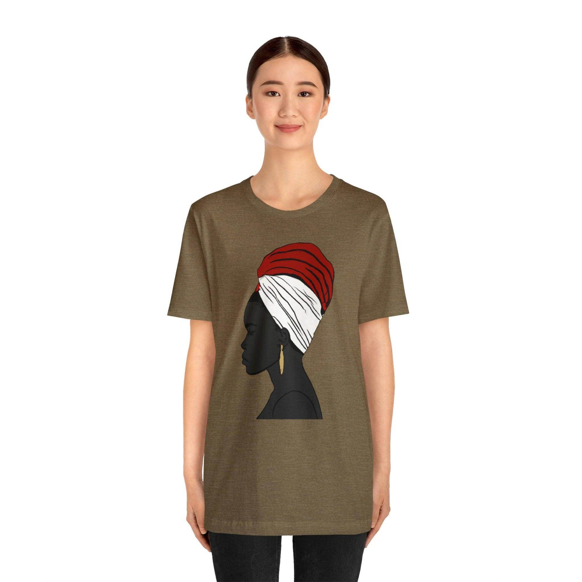 African Woman Art Shirt, Black Queen Shirt - Giftsmojo