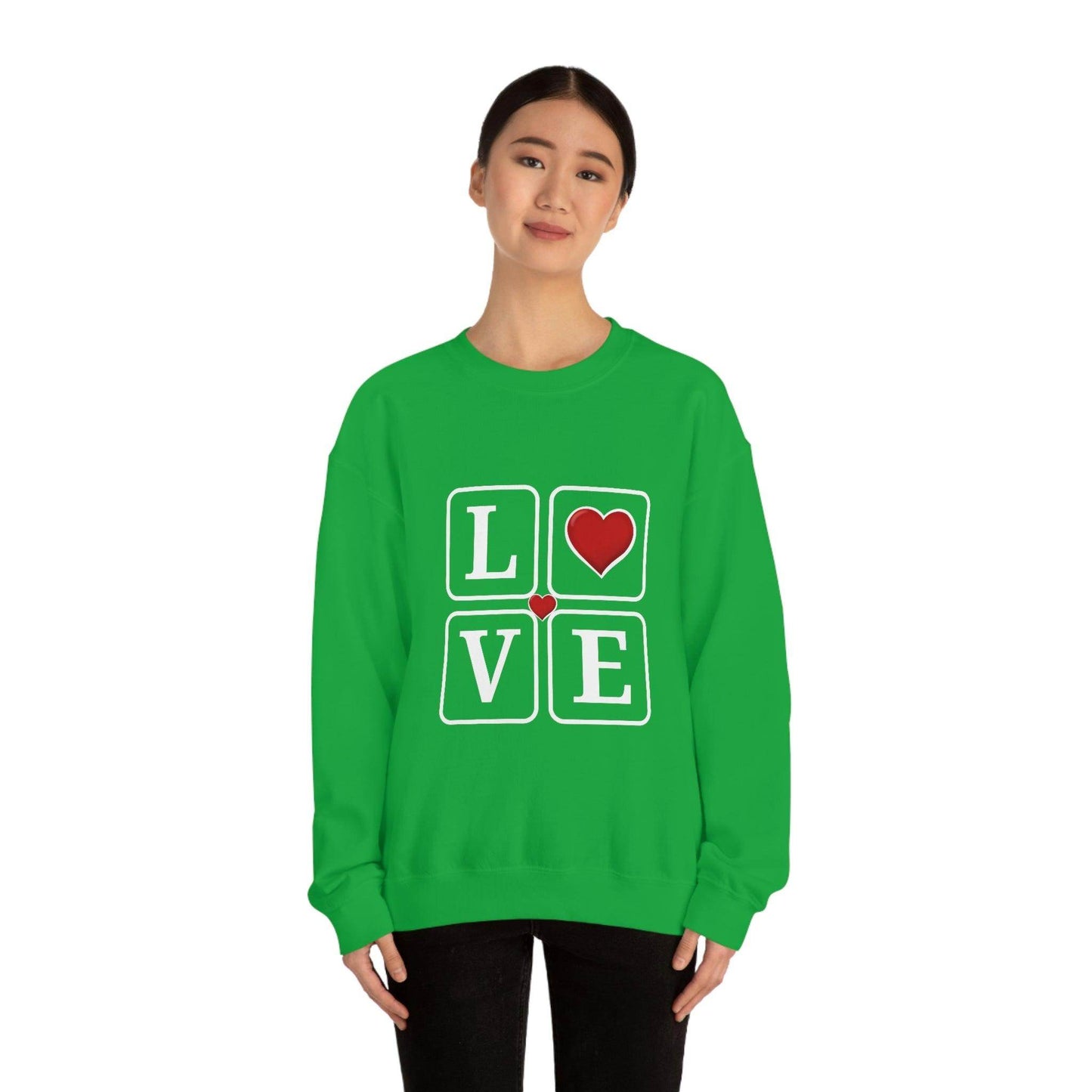 Love square Hearts Sweatshirt - Giftsmojo