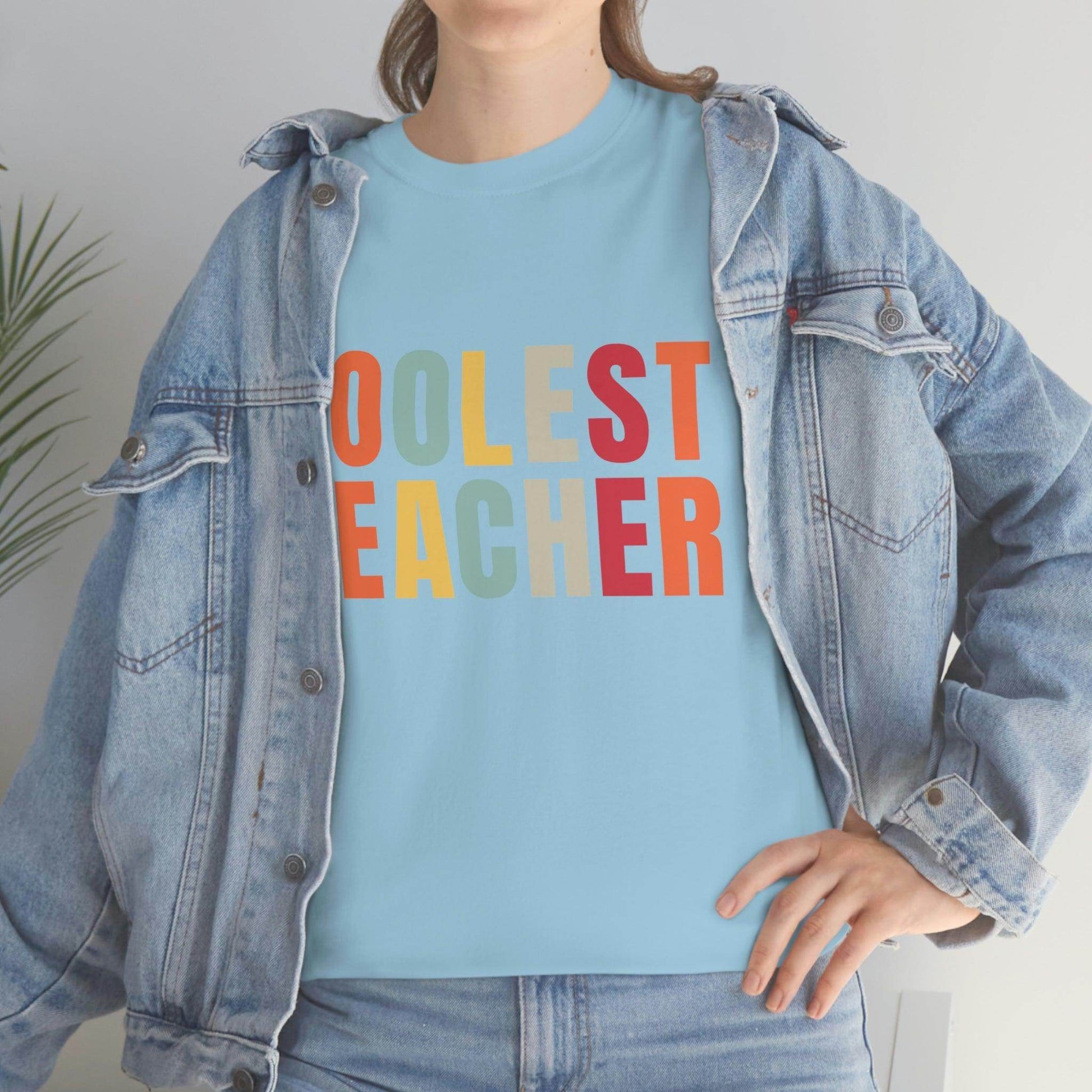 Teacher appreciation gift - Coolest Teacher Shirt - Teacher shirt - Giftsmojo