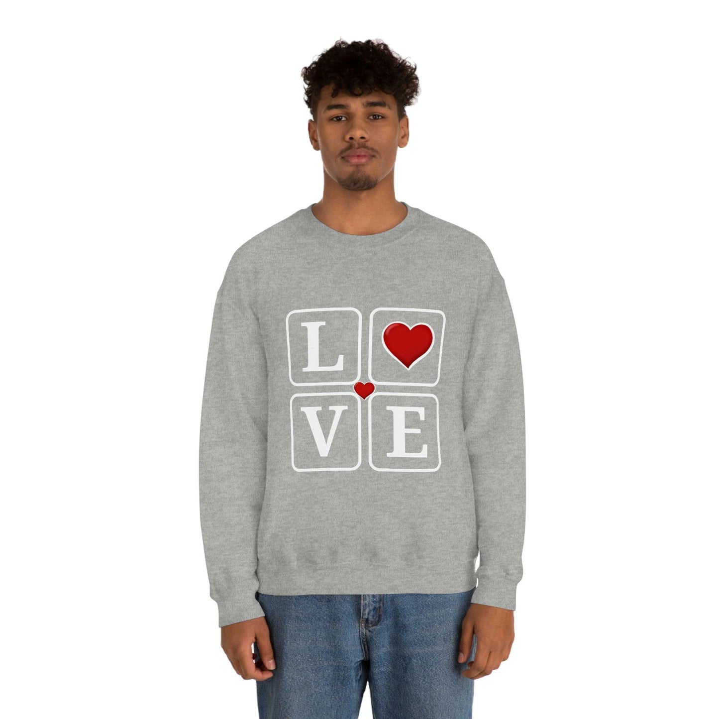 Love square Hearts Sweatshirt