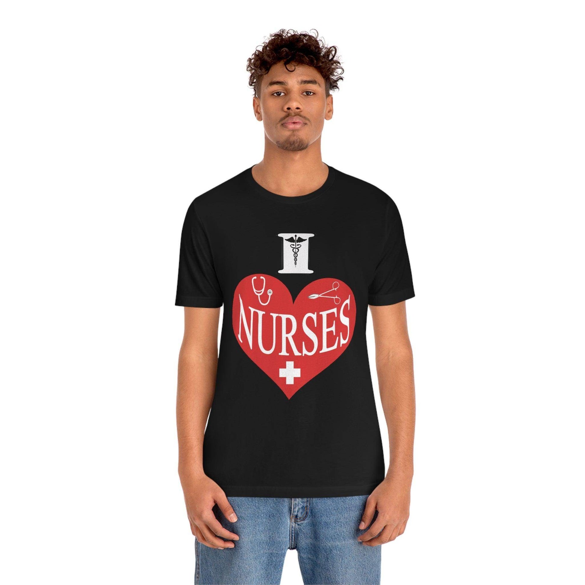 I love Nurses Tee - Giftsmojo