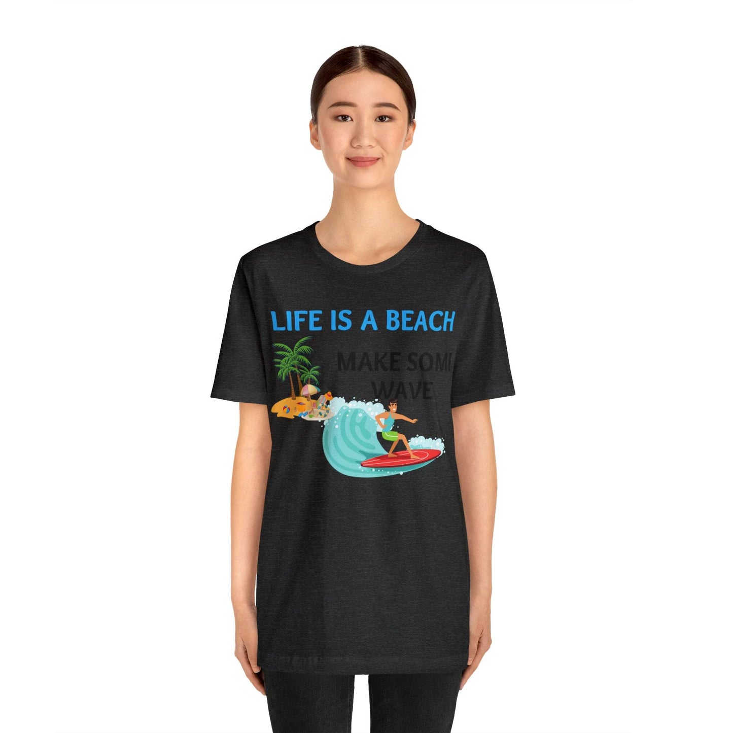 Life is a Beach shirt, Beach t-shirt, Summer shirt, Relaxing beachwear, Coastal fashion, Beach-inspired clothing, Beach adventure apparel - Giftsmojo