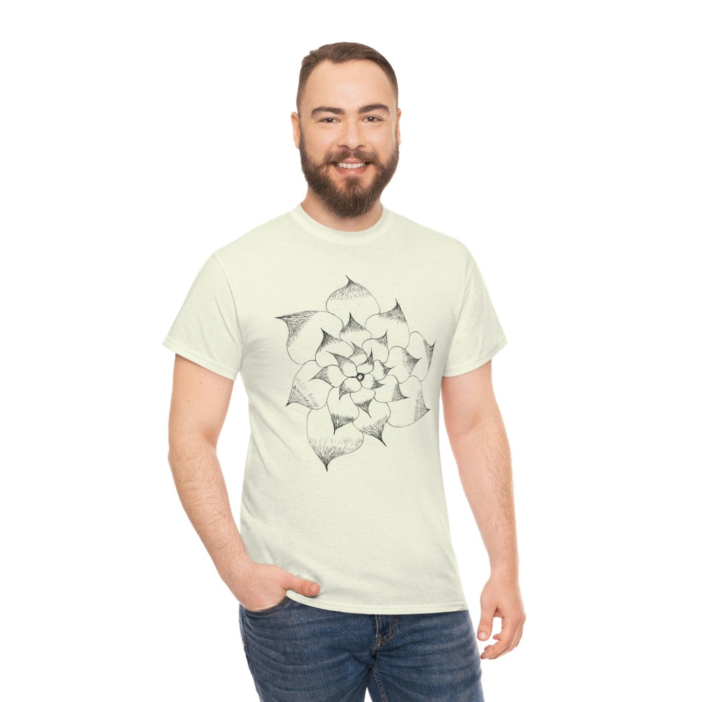 Flower Tee, custom designed tee, flower t-shirt, floral graphic tee - Giftsmojo