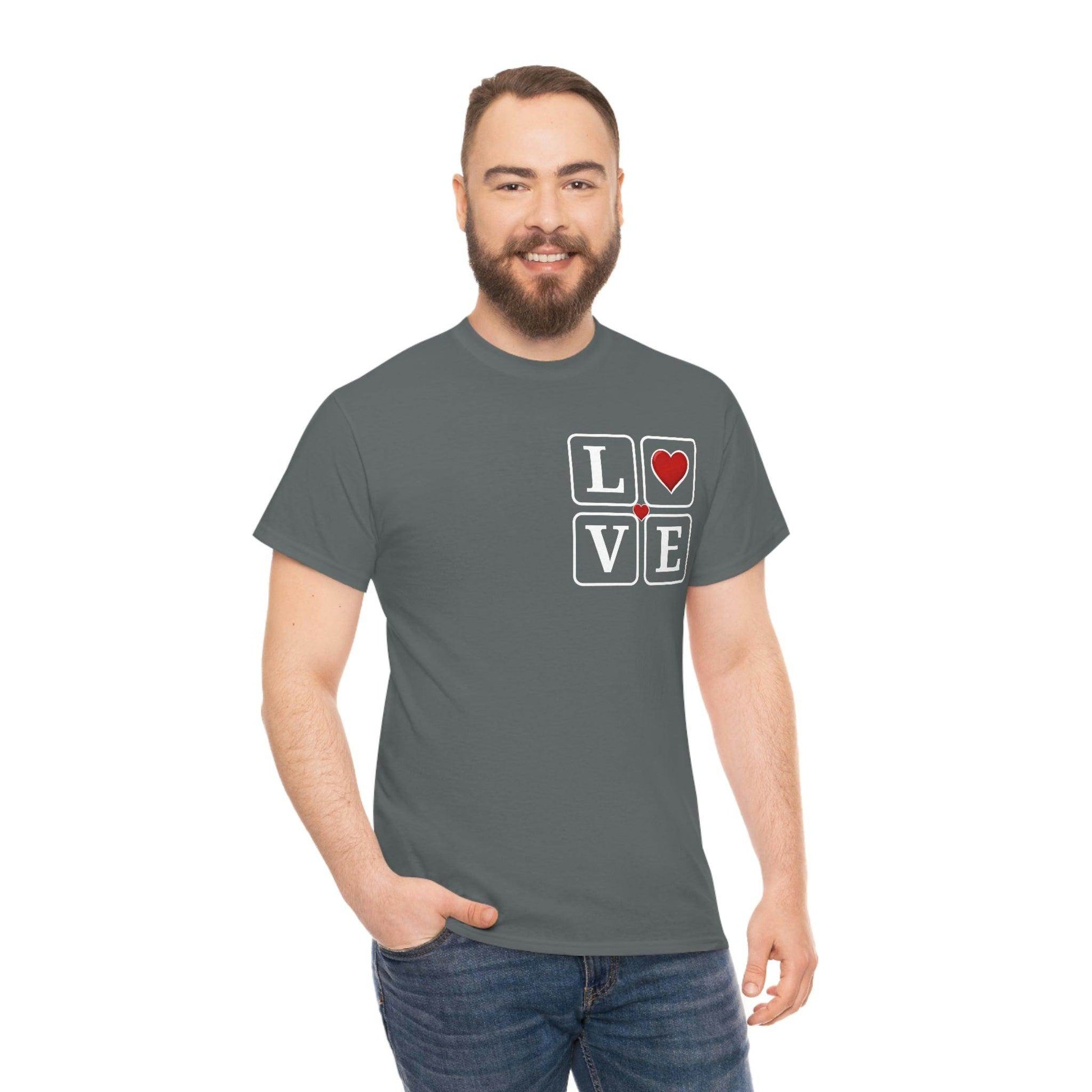 Love square Hearts T-shirt - Giftsmojo