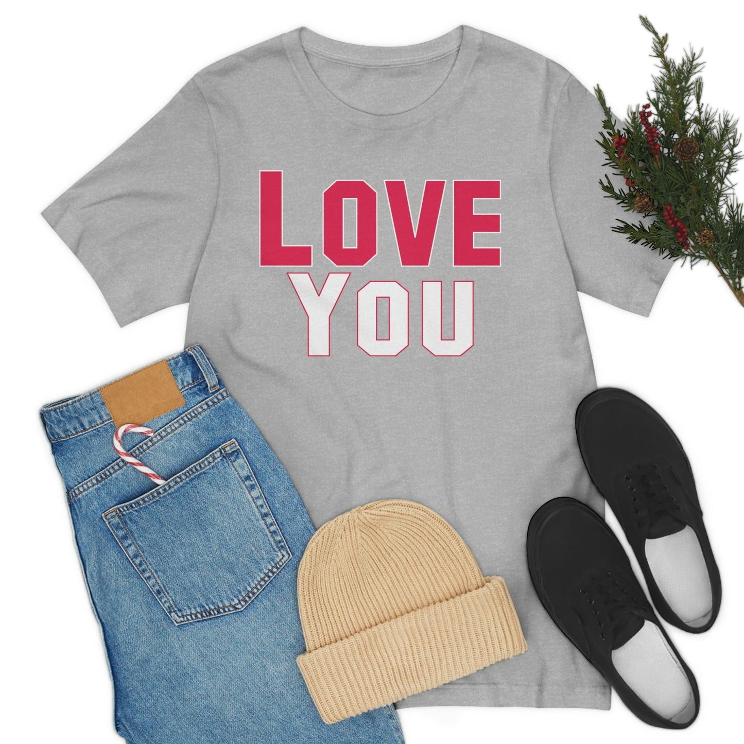 Love you T-shirt - Giftsmojo