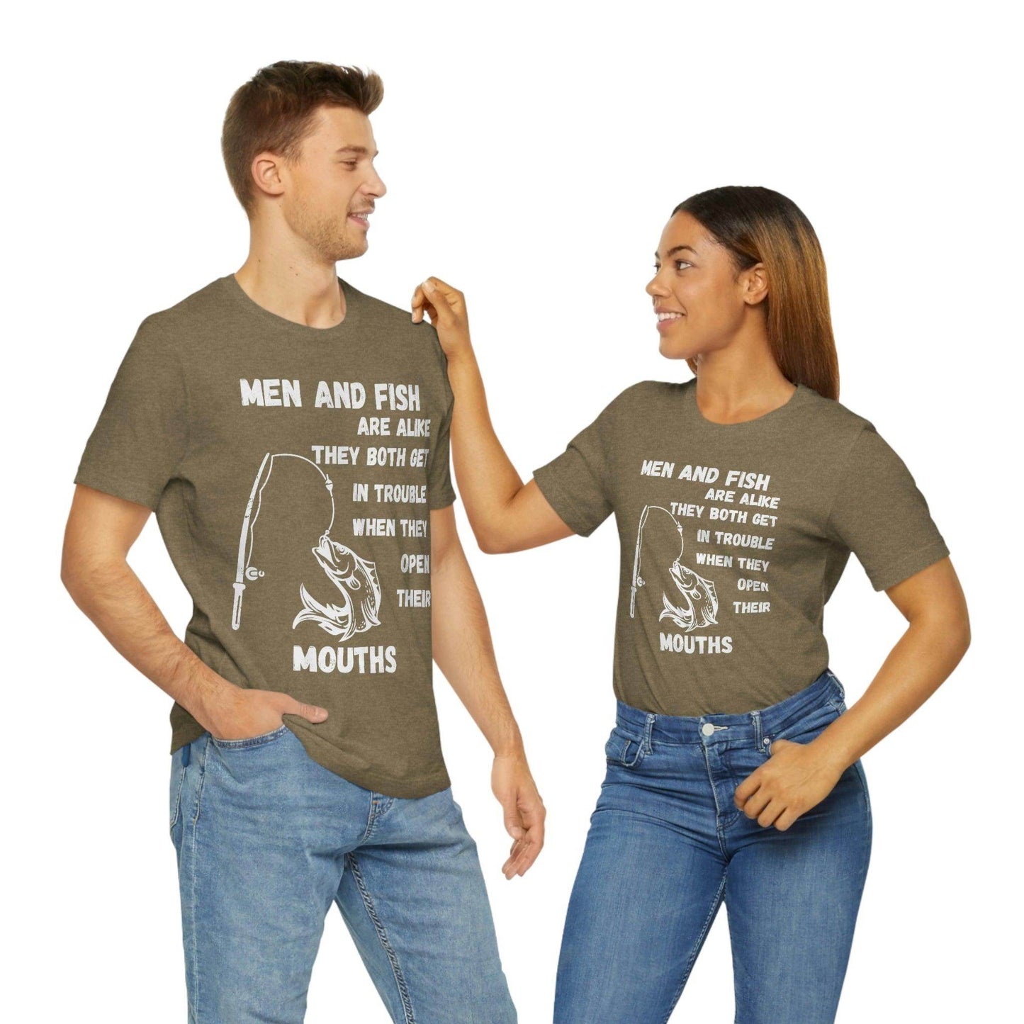 Men and Fish are Alike - Funny fishing shirt - Giftsmojo