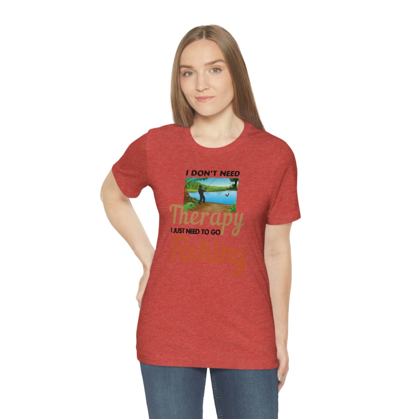 Fishing T-shirt dad shirt dad gift outdoor lover gift - fishing gift nature lover shirt I don't need therapy I just need to go Fishing shirt - Giftsmojo