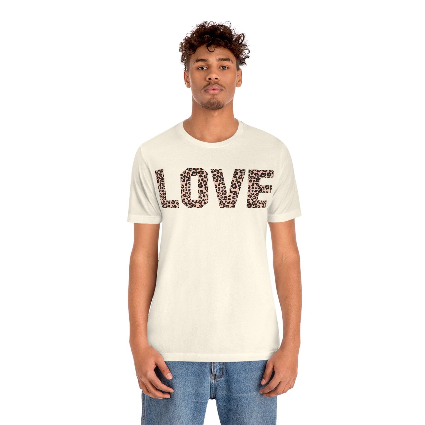 Leopard print love Tee - Giftsmojo