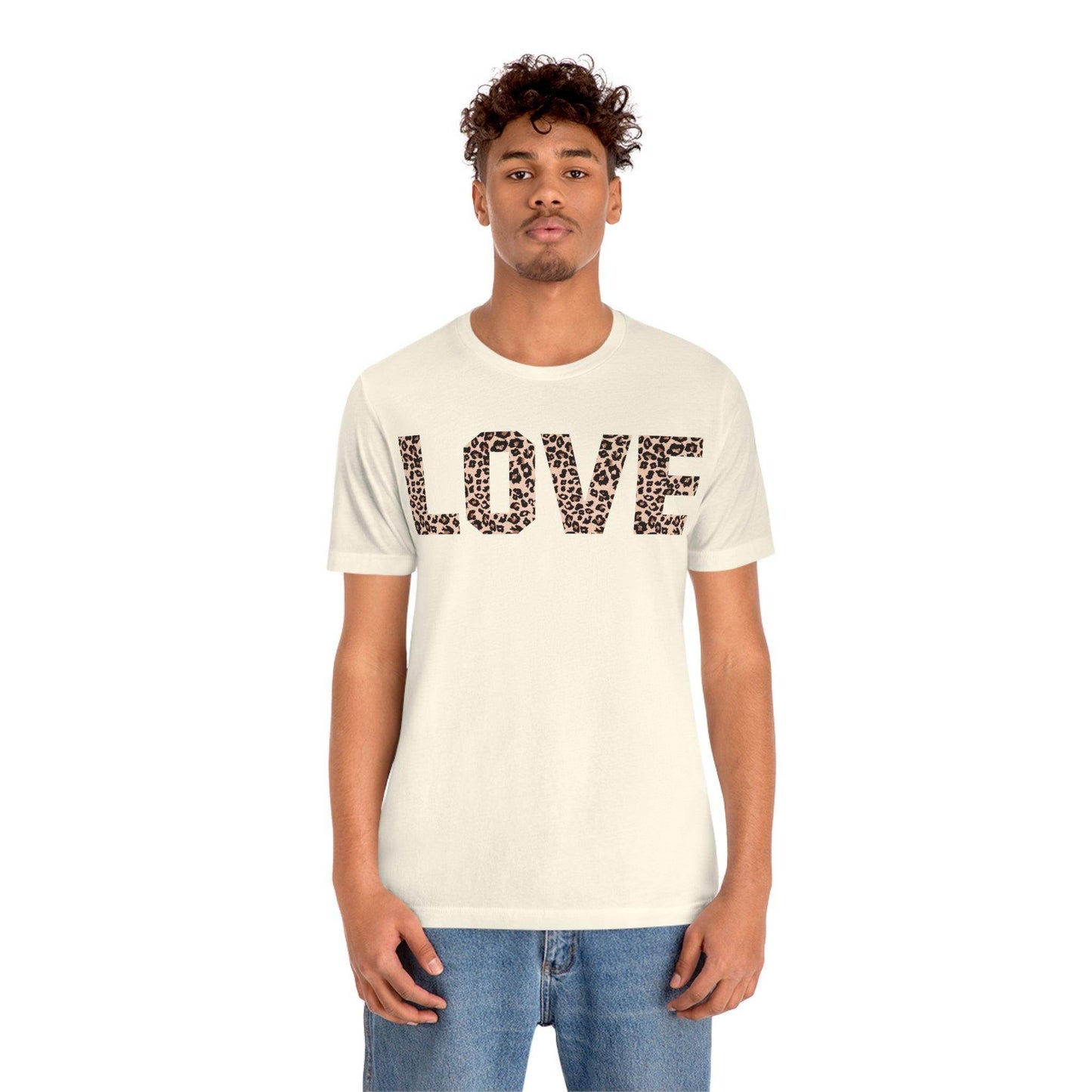 Leopard print love Tee - Giftsmojo