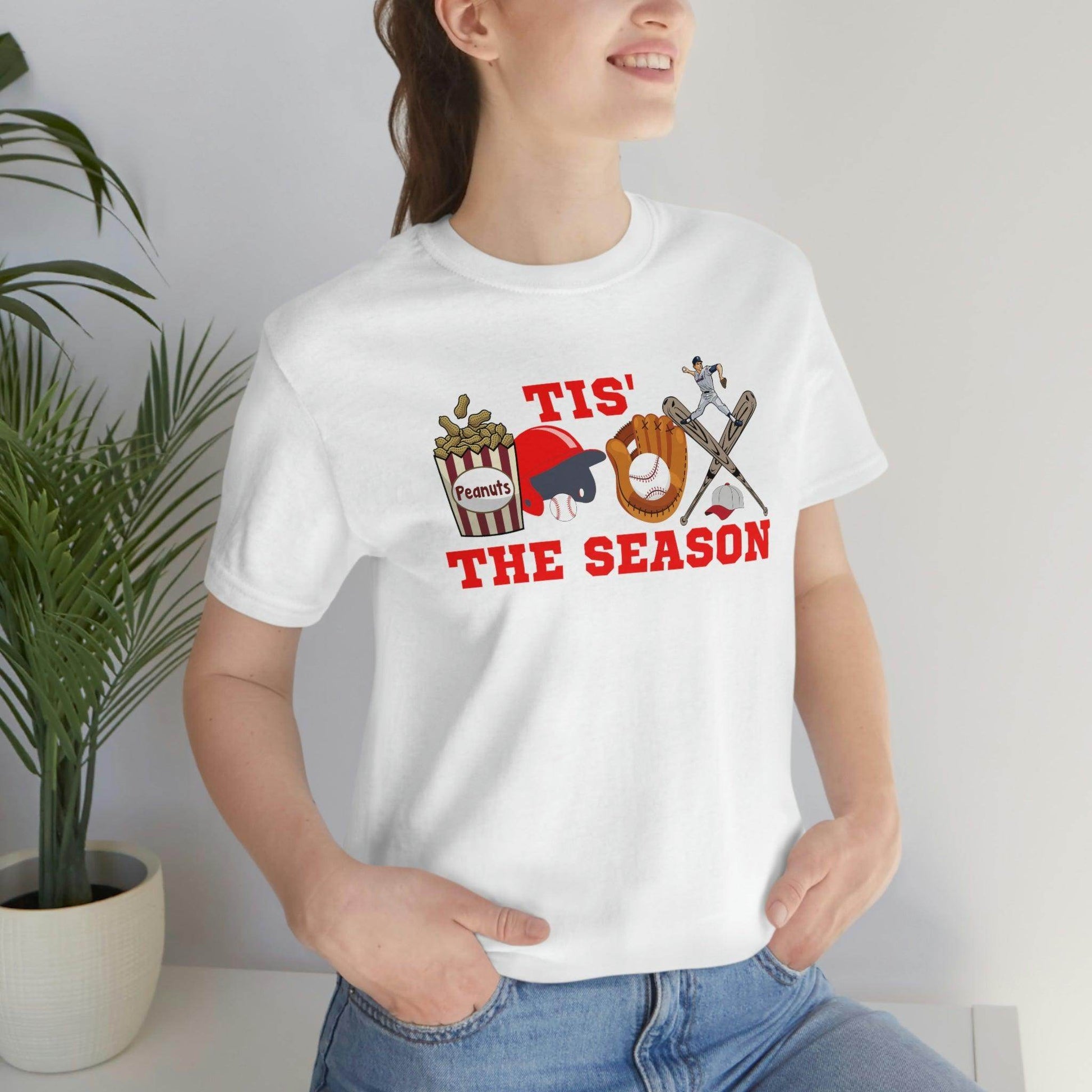 Tis the season Baseball shirt baseball tee baseball tshirt - sport shirt Baseball Mom shirt, Baseball Mama shirt, gift for him gameday shirt - Giftsmojo