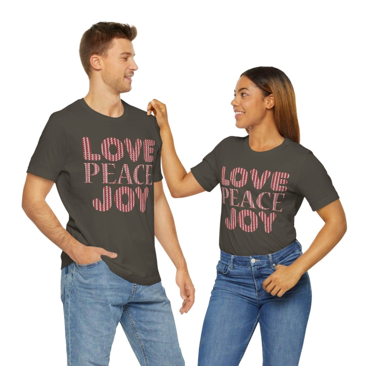 love peace joy Tee - Giftsmojo