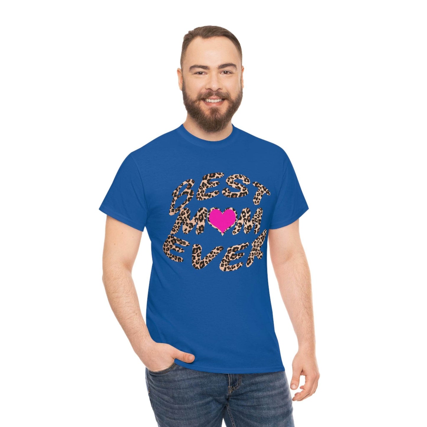 Best mom ever leopard print Tee - Giftsmojo