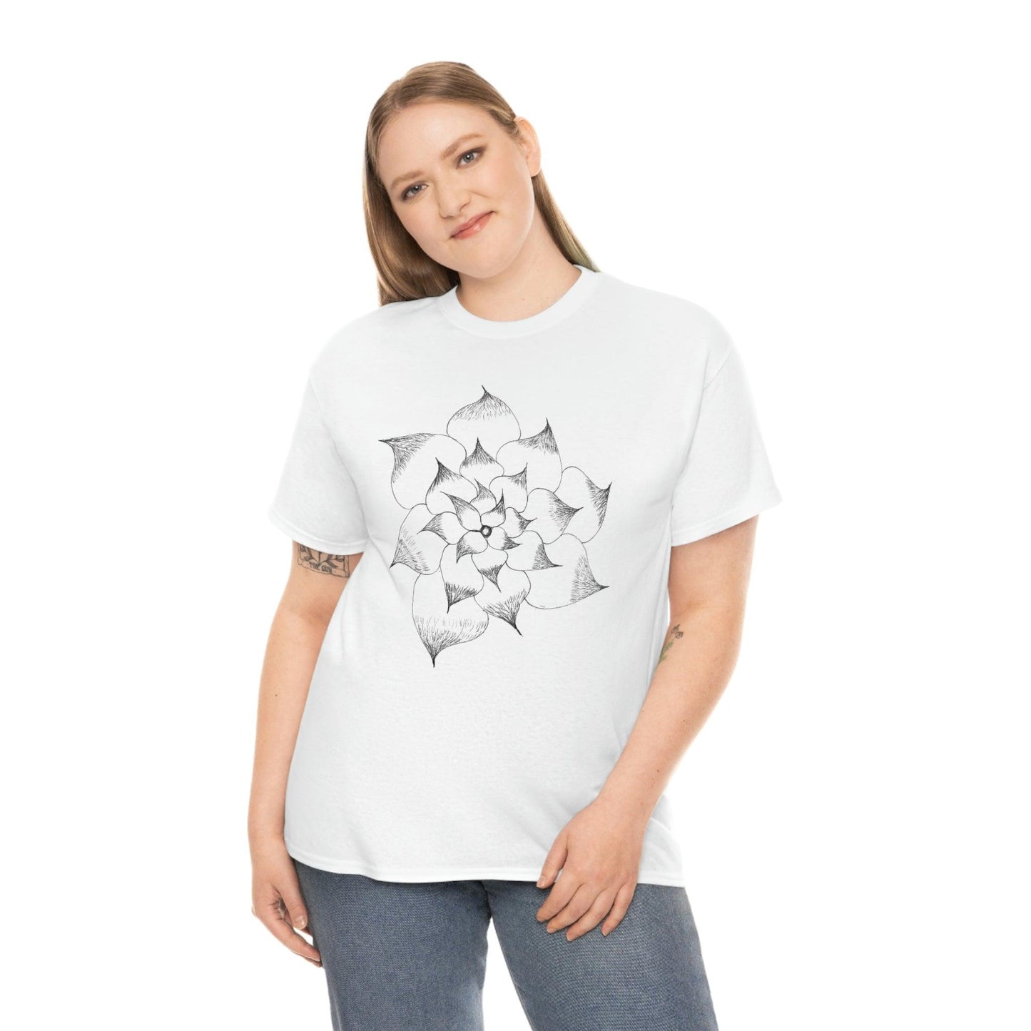 Flower Tee, custom designed tee, flower t-shirt, floral graphic tee - Giftsmojo