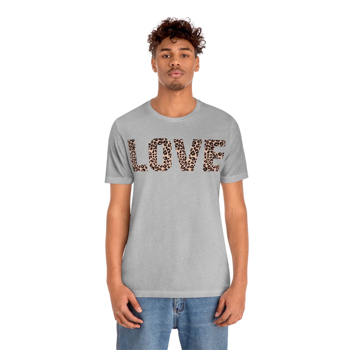 Leopard print love Tee - Giftsmojo