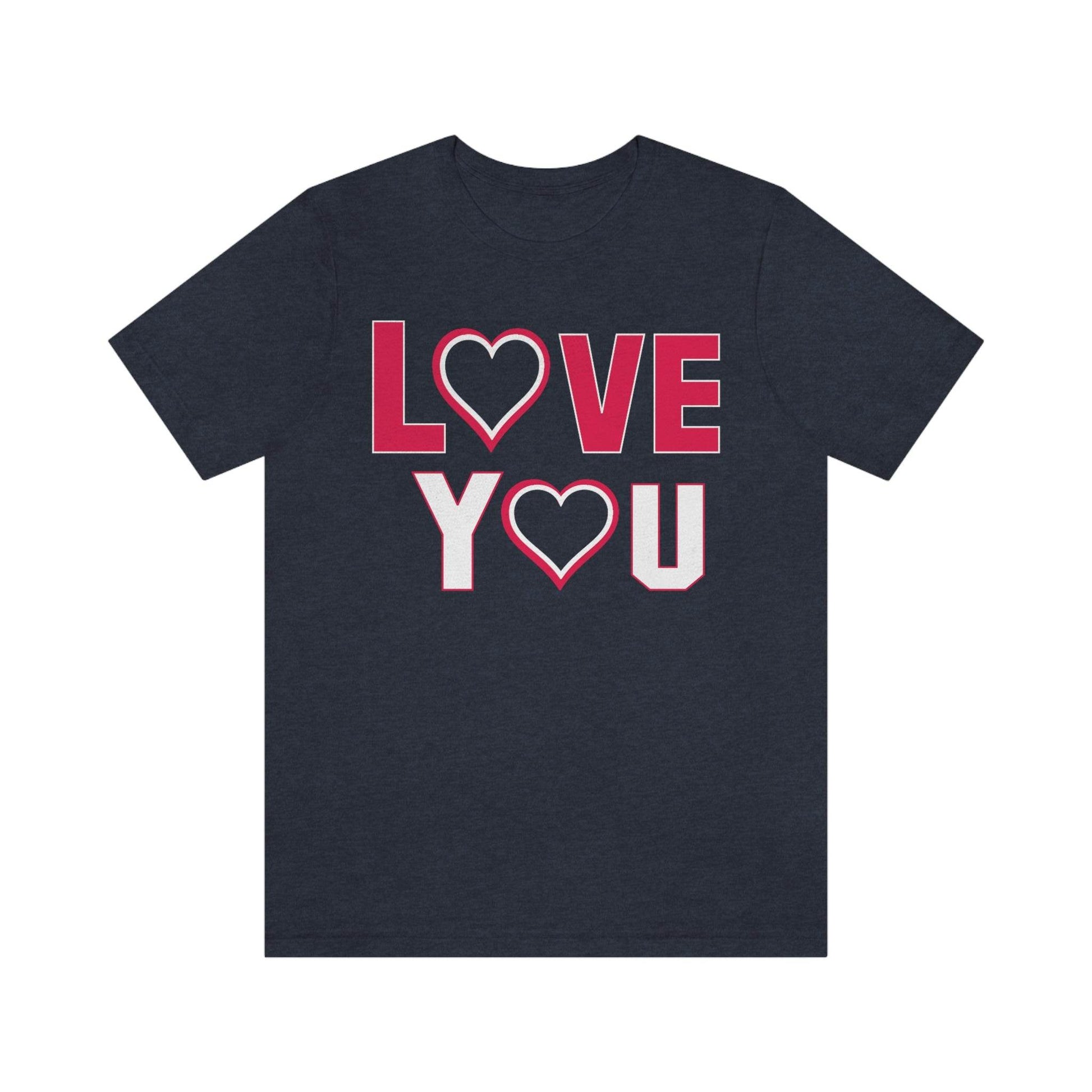love you heart Tee - Giftsmojo