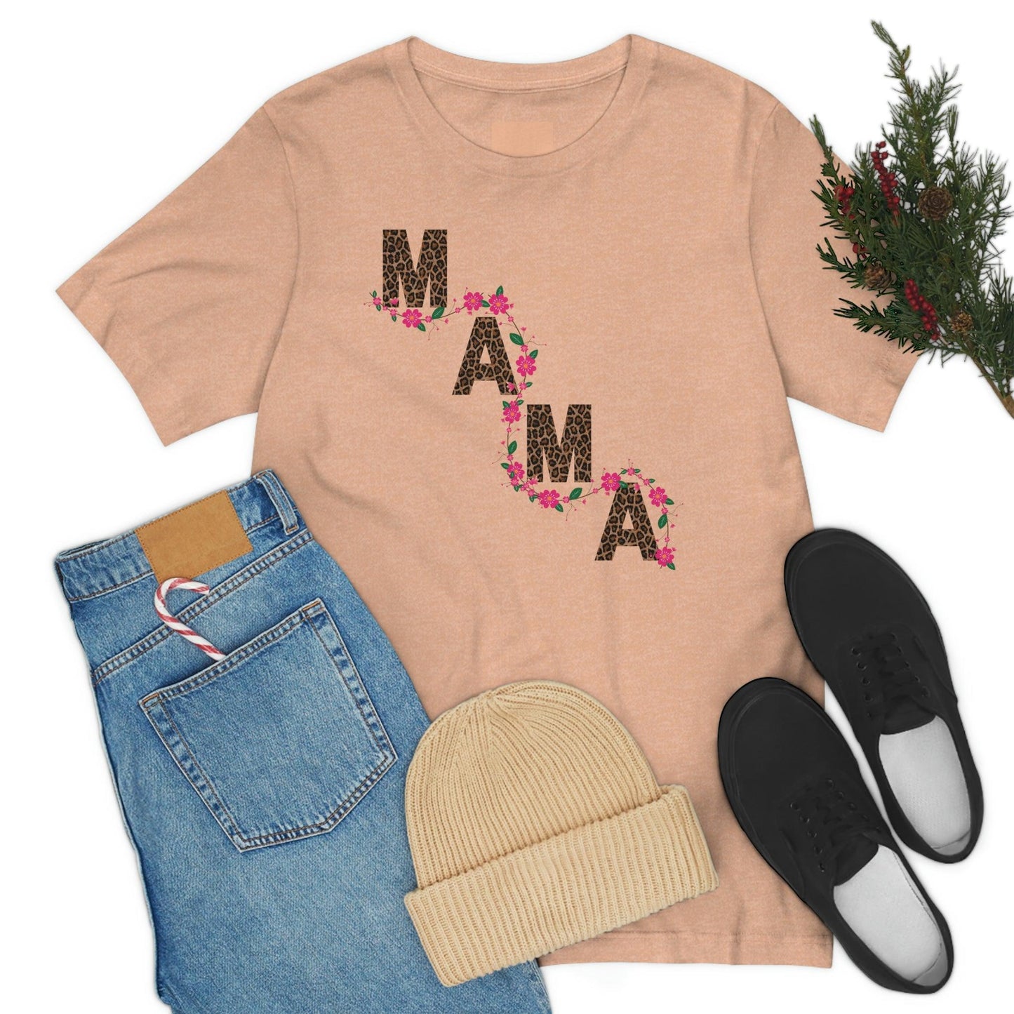 Leopard print Mama shirt Flower mama shirt - Leopard Mama Shirt mothers day shirt new mom shirt - Giftsmojo