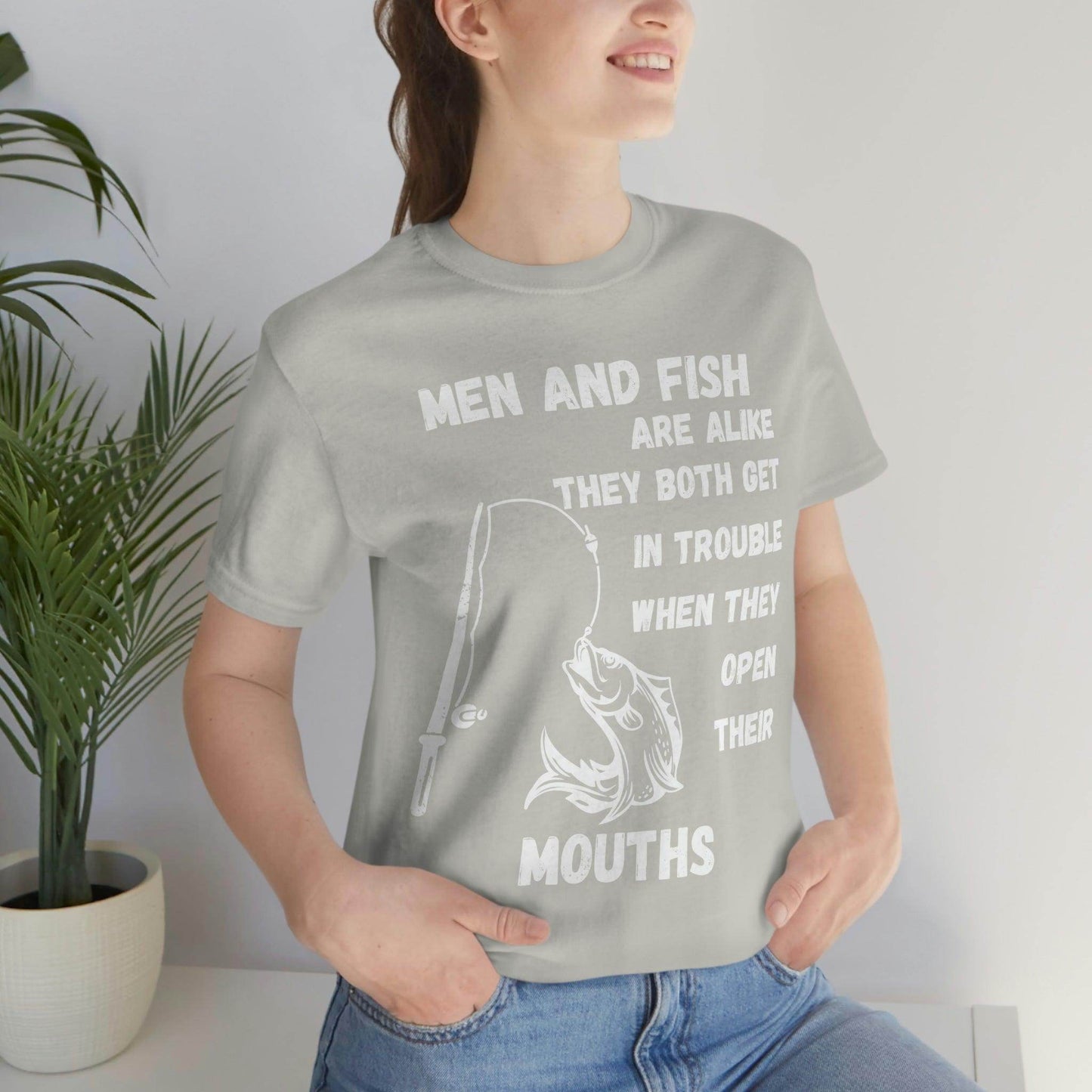 Men and Fish are Alike - Funny fishing shirt - Giftsmojo