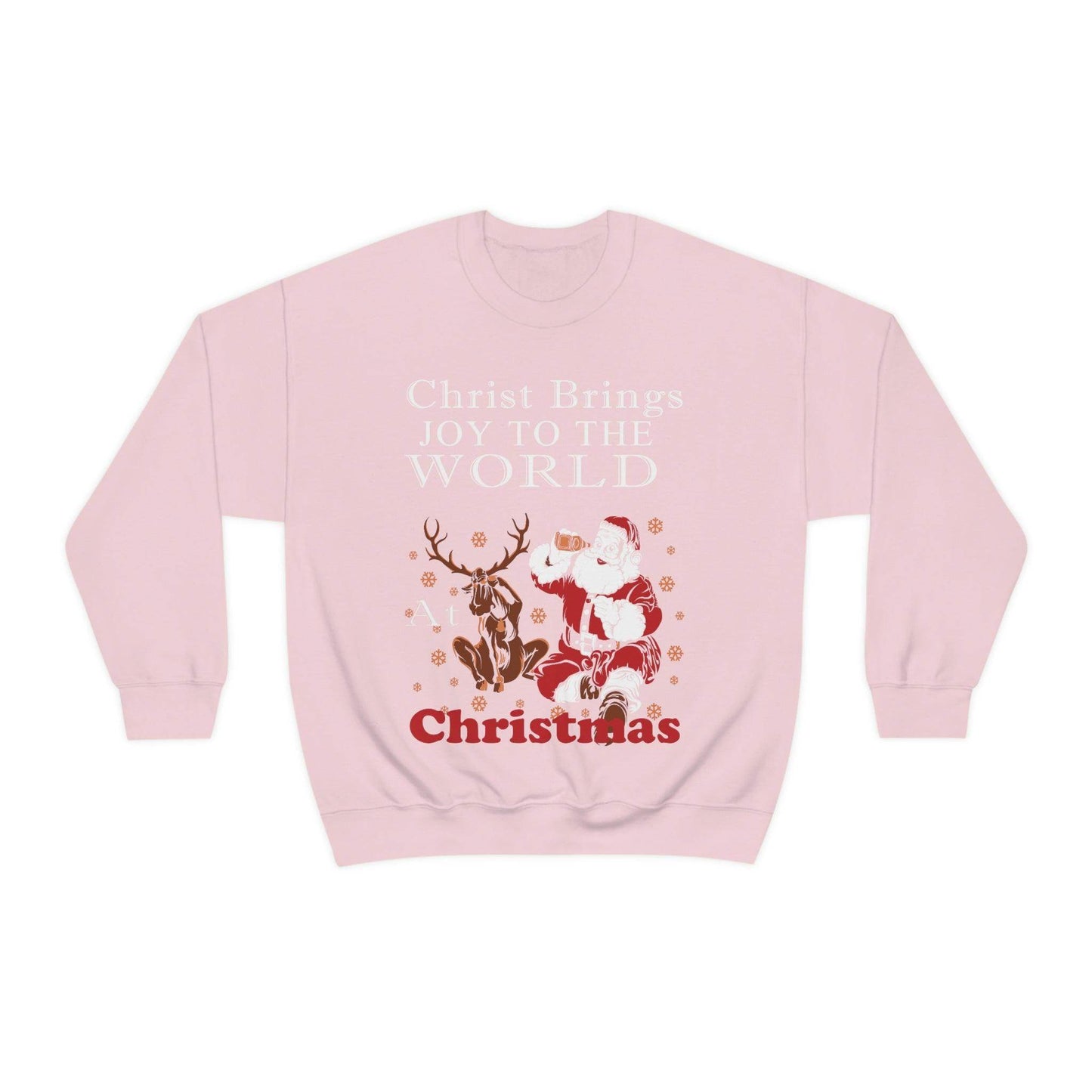 Christ brings joy to the World at Christmas Sweatshirt - Giftsmojo