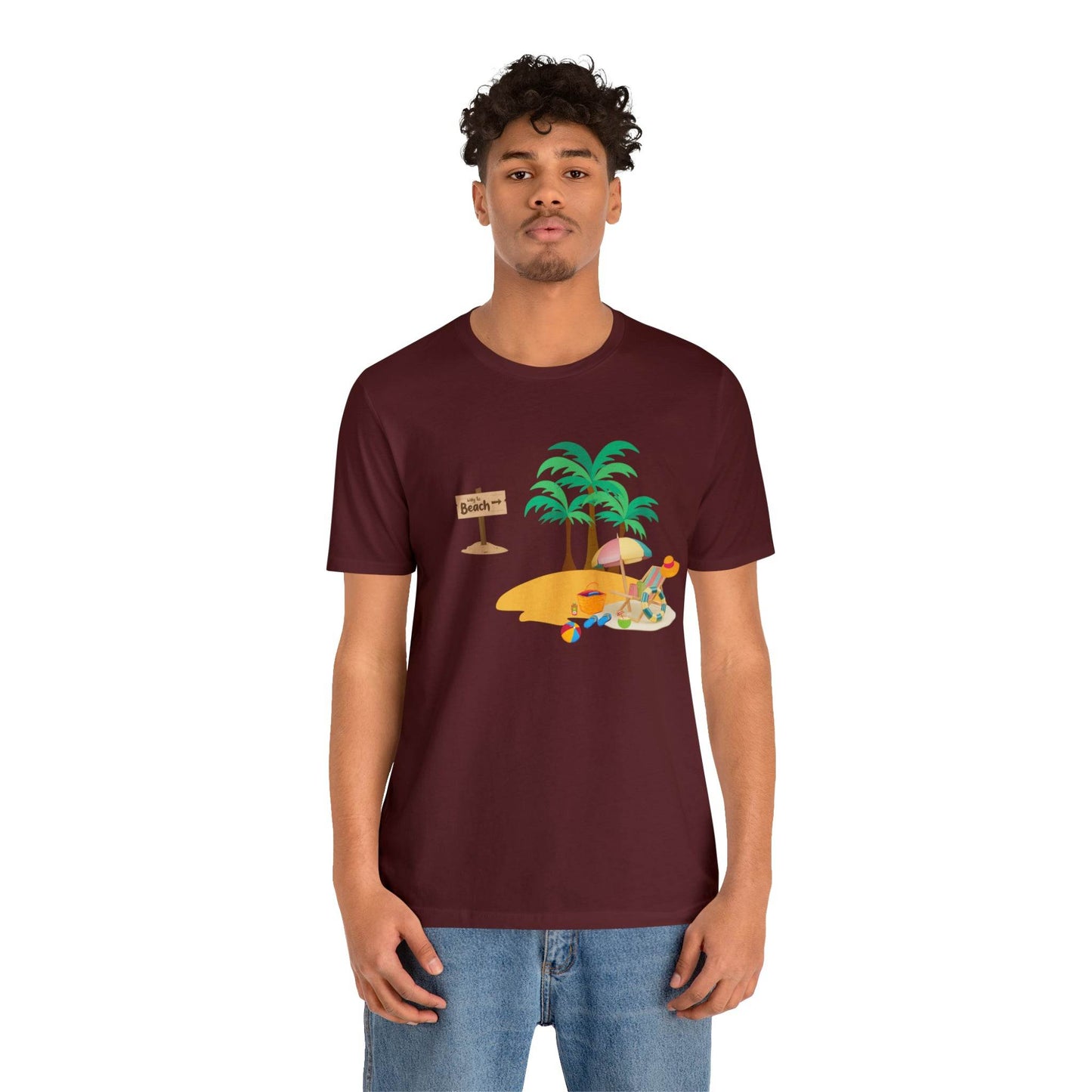 Beach shirt, Beach t-shirt, Summer shirt, Beachwear, Beach fashion, Tropical print, Trendy design, Stylish beach apparel - Giftsmojo