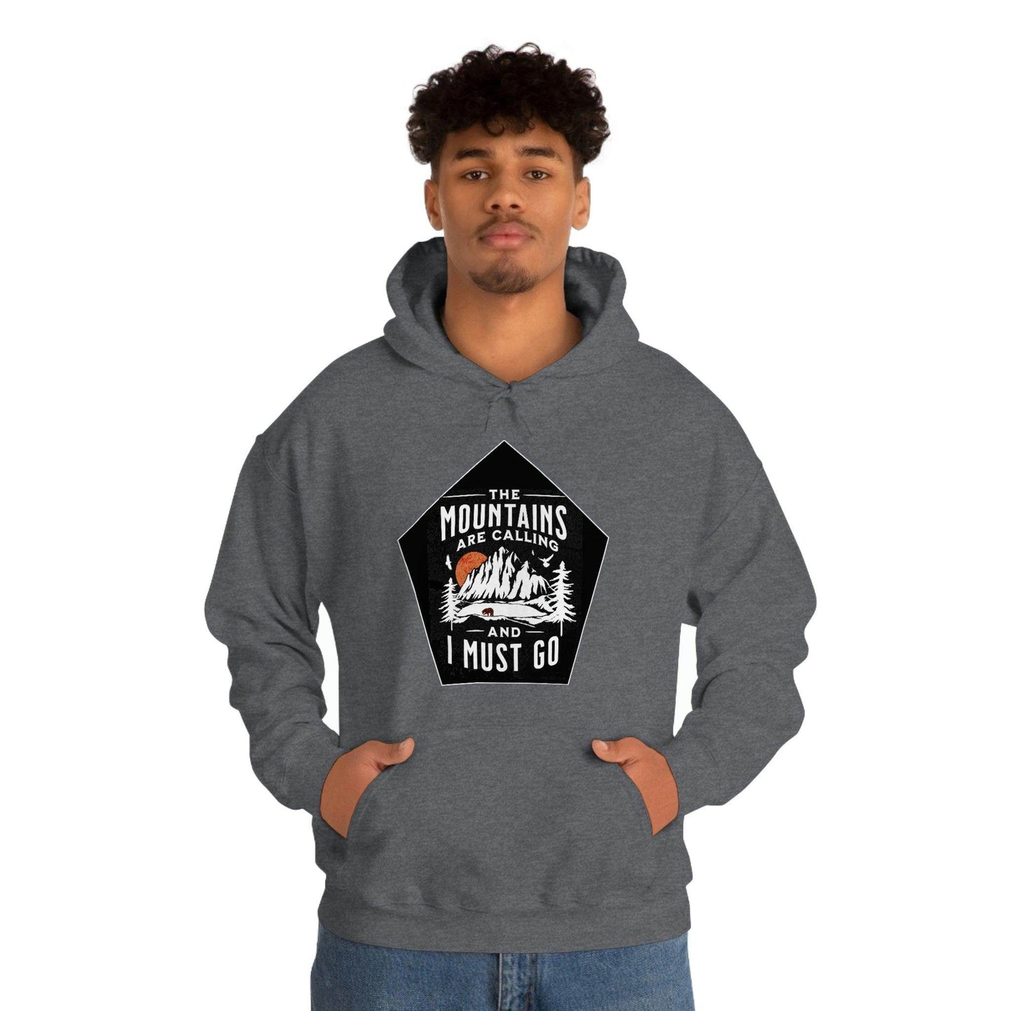 The Mountains are Calling and I Must Go, Hooded Sweatshirt - Giftsmojo