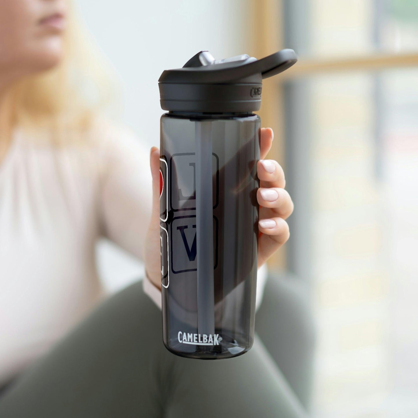 Love square with Hearts CamelBak Eddy® Water Bottle, 20oz25oz