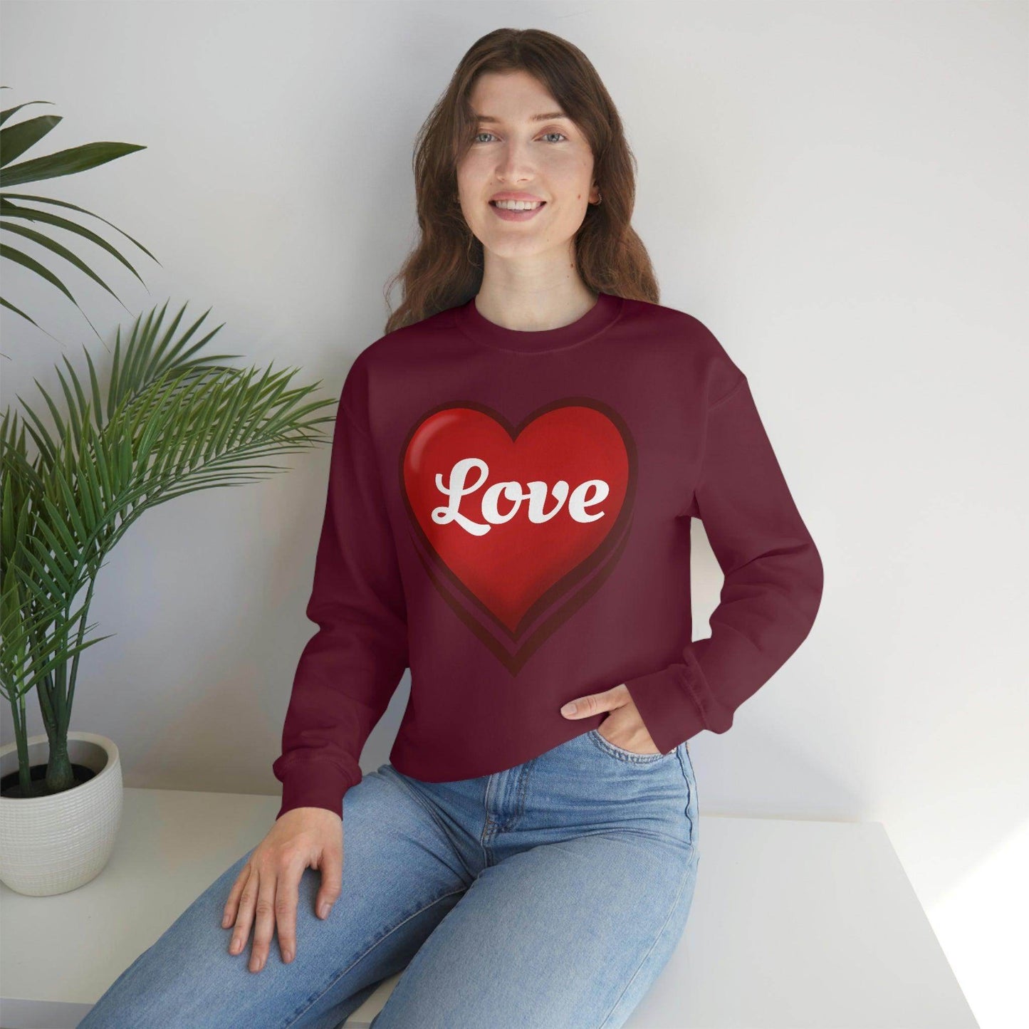 Love Sweatshirt, Valentine's Gift, - Giftsmojo