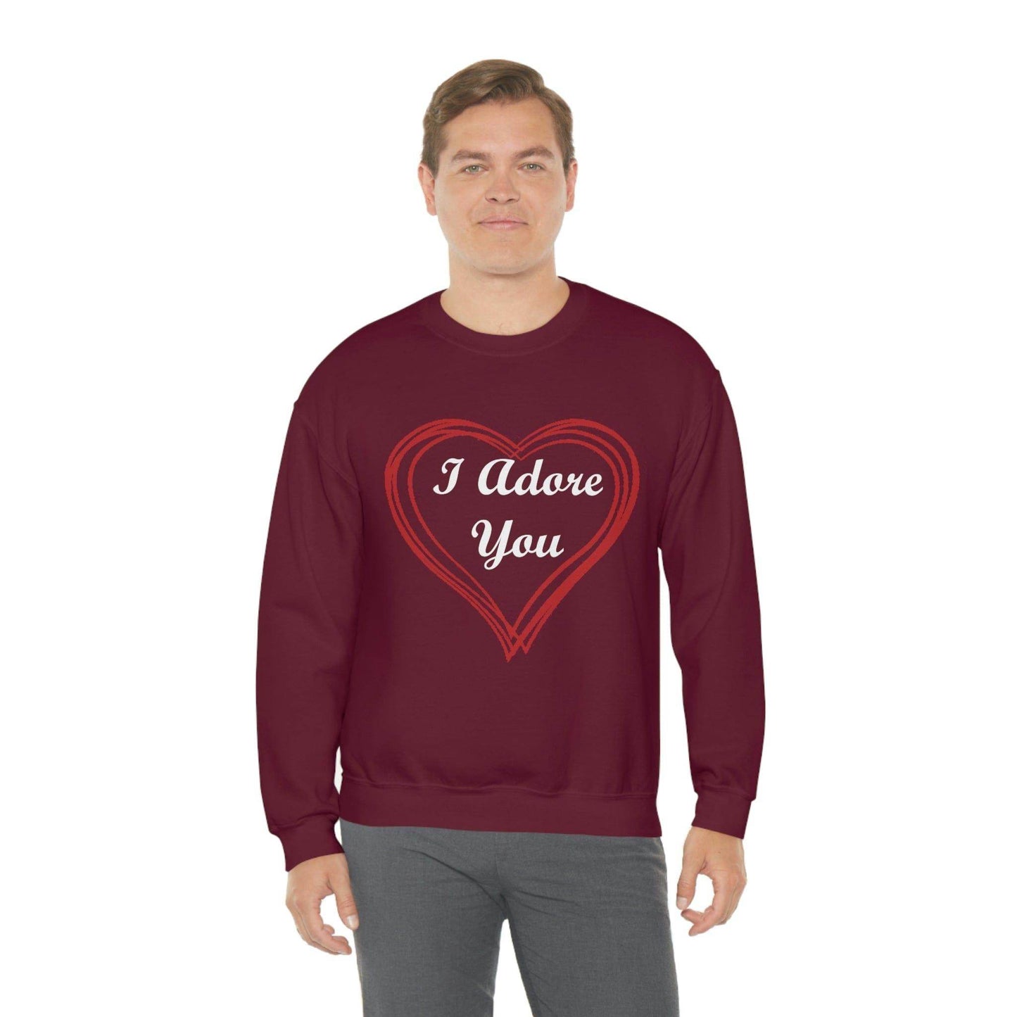 I Adore You Crewneck Sweatshirt - Giftsmojo