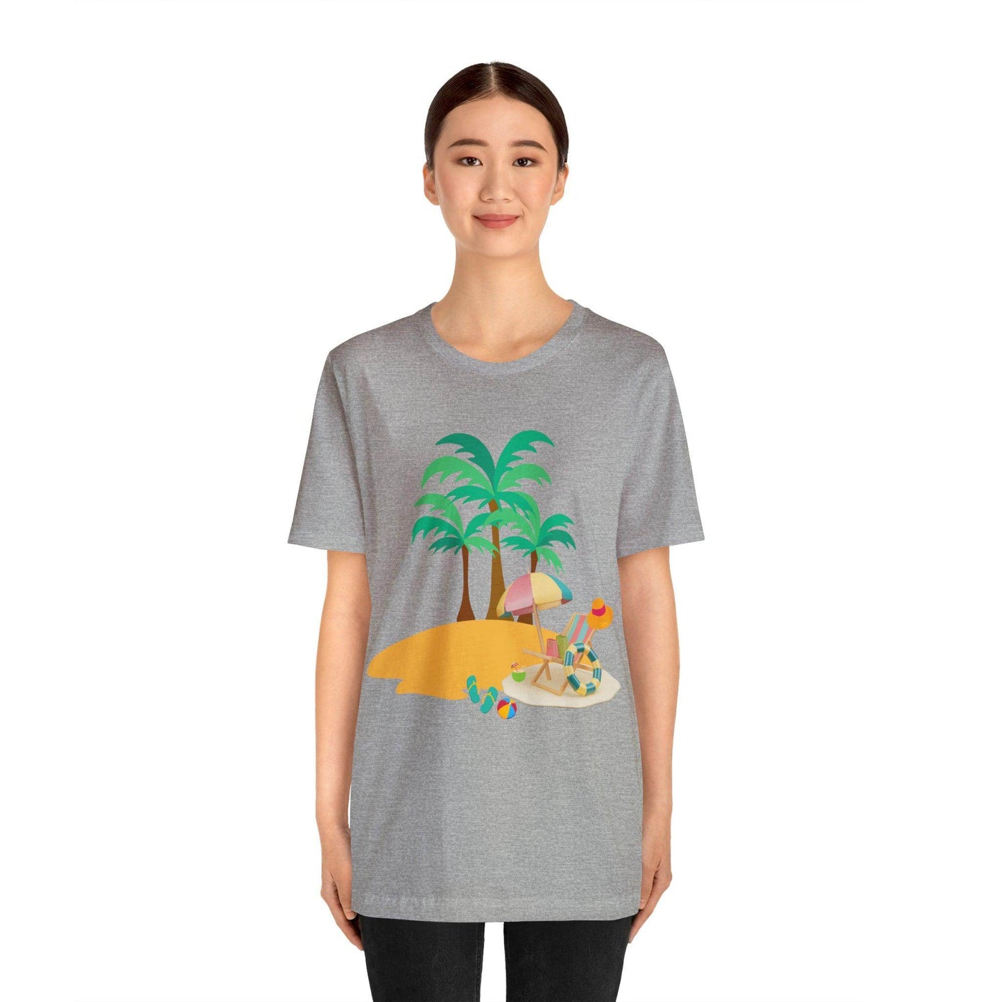Beach shirt, Beach t-shirt, Summer shirt, Beachwear, Beach fashion, Tropical print, Trendy design, Stylish beach apparel - Giftsmojo