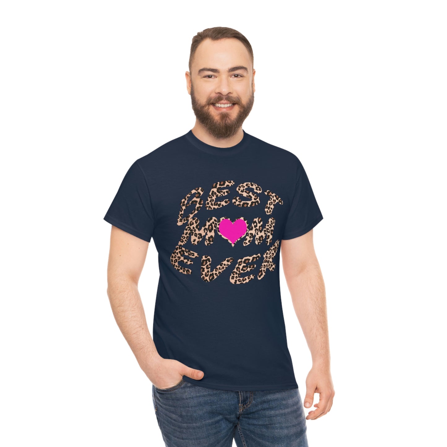 Best mom ever leopard print Tee