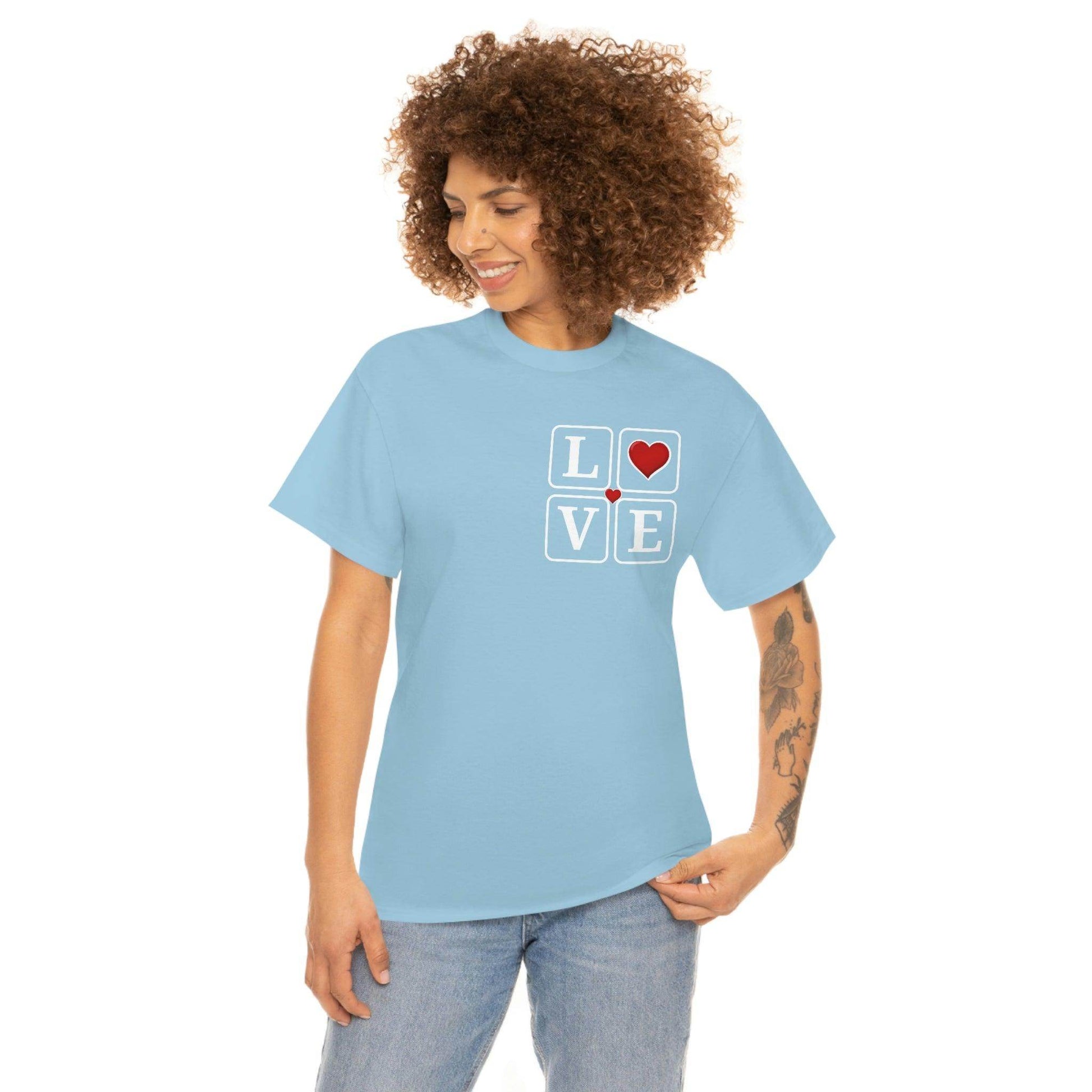 Love square Hearts T-shirt - Giftsmojo
