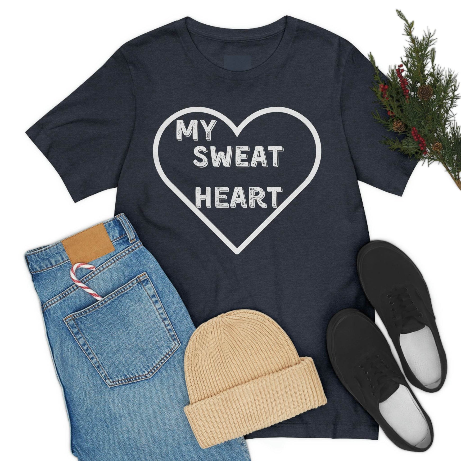 My Sweat Heart - Love shirt - Gift for wife - Gift for Husband - Gift for Girlfriend and Boyfriend - Giftsmojo