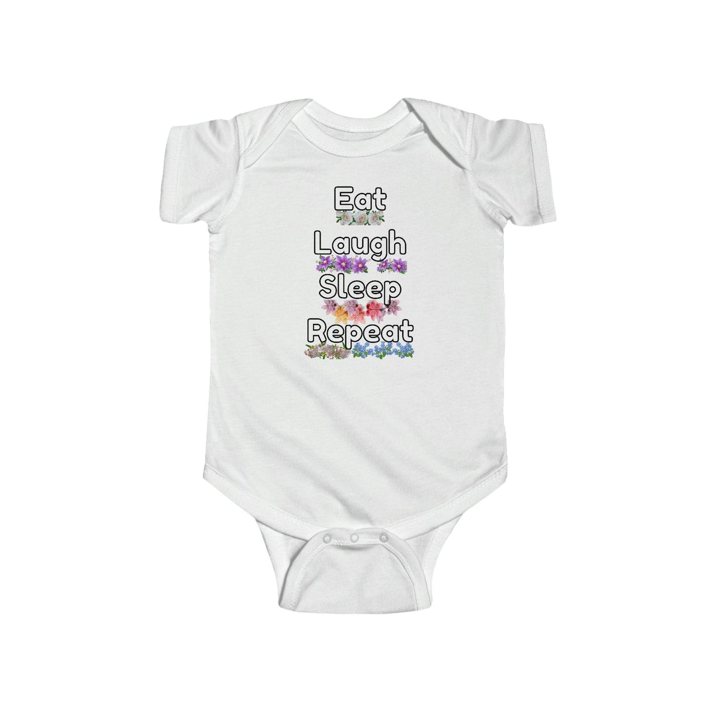 Baby Onesies - Baby gifts - Bodysuit - Baby clothes - Eat laugh sleep repeat - Giftsmojo