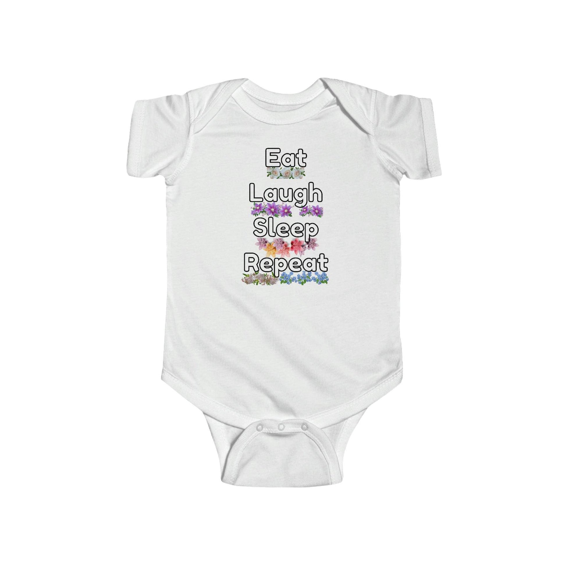 Baby Onesies - Baby gifts - Bodysuit - Baby clothes - Eat laugh sleep repeat - Giftsmojo