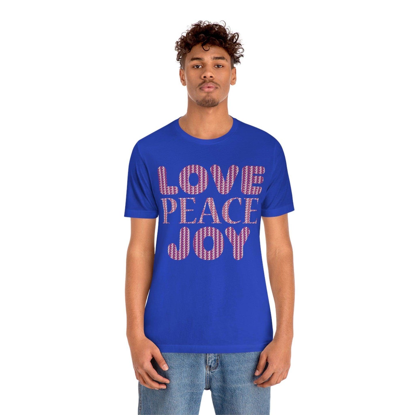 love peace joy Tee - Giftsmojo