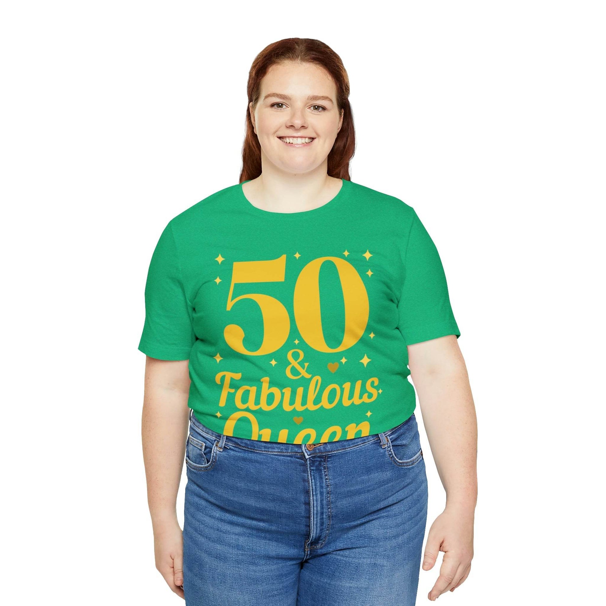 50 and Fabulous Queen shirt, Funny 50th birthday shirt - Giftsmojo