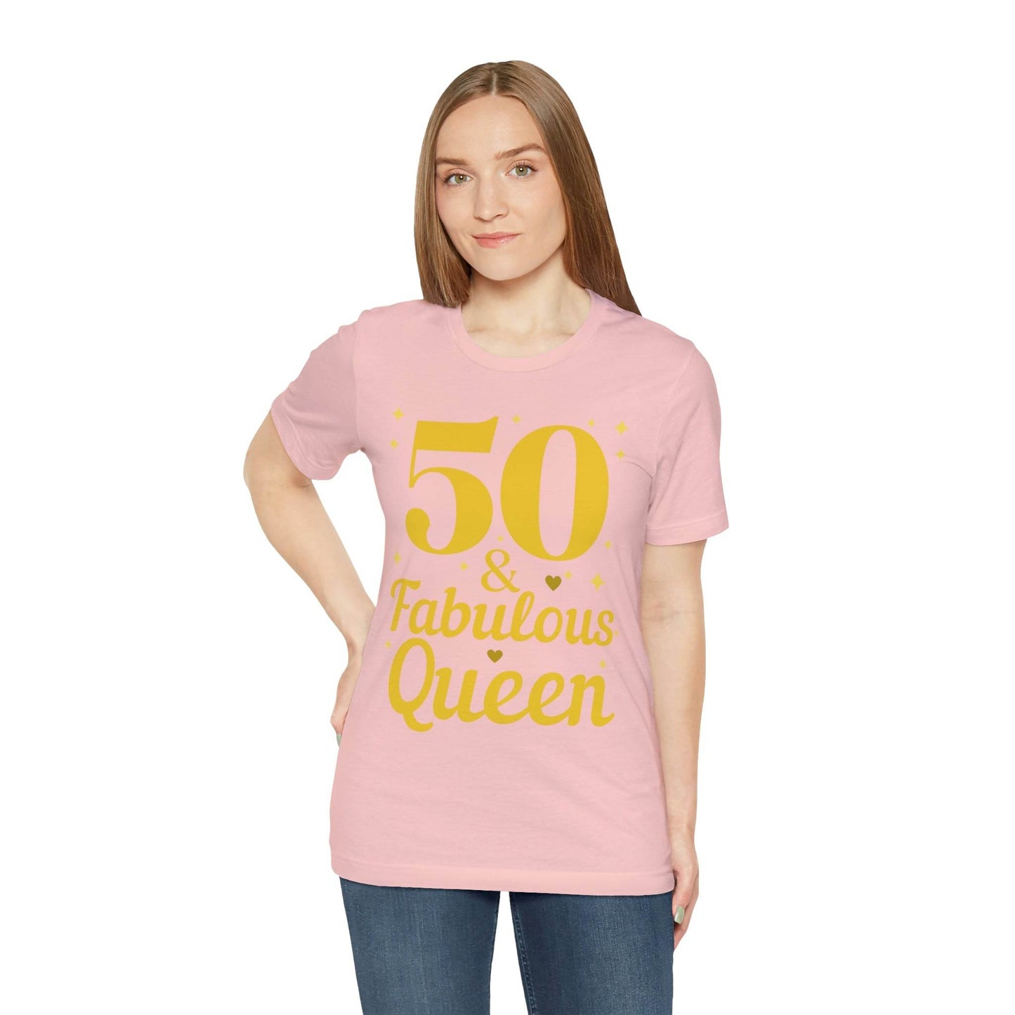 50 and Fabulous Queen shirt, Funny 50th birthday shirt - Giftsmojo
