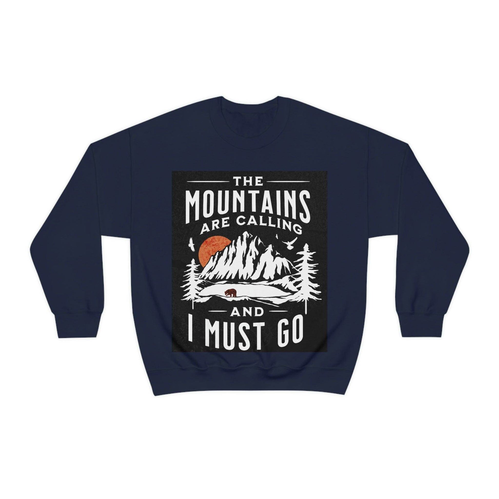 The Mountains are calling Crewneck Sweatshirt - Giftsmojo