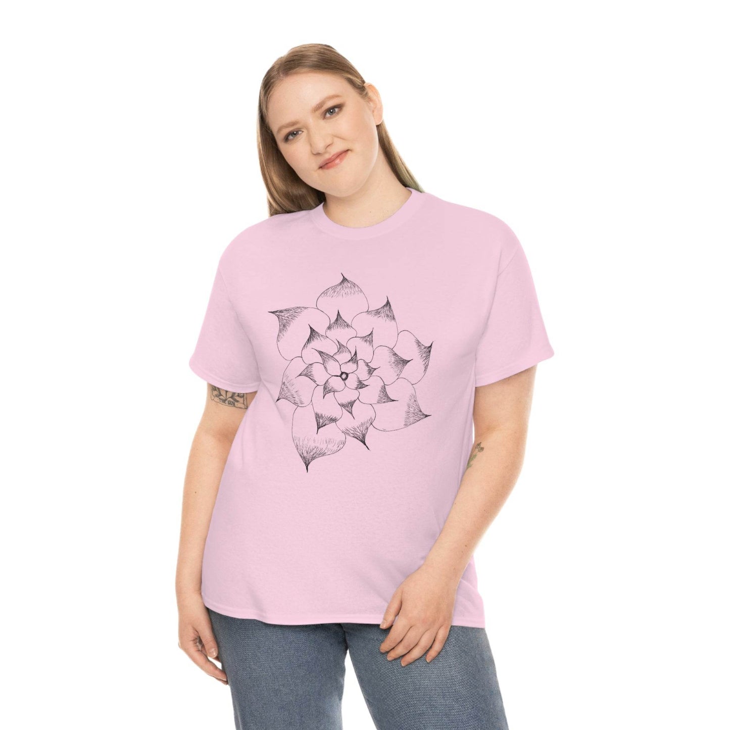Flower Tee, custom designed tee, flower t-shirt, floral graphic tee - Giftsmojo