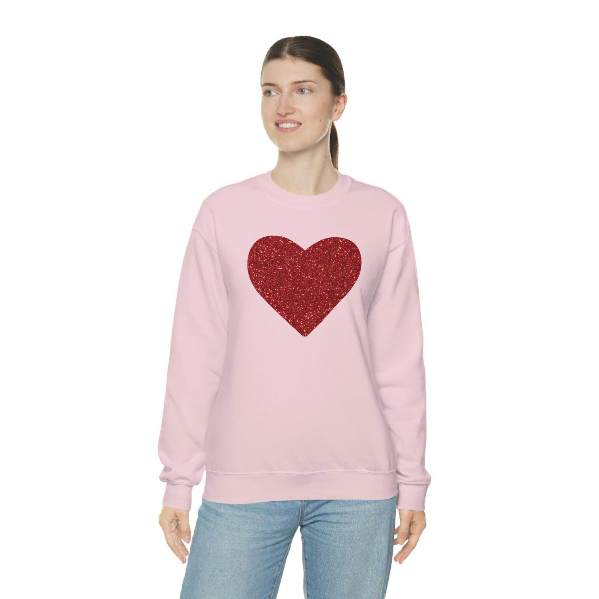 Heart Sweatshirt Love sweatshirt Love Shirt Cute Love Shirt with Heart Valentine sweatshirt - Matching Love shirt Girlfriend gift Boyfriend - Giftsmojo