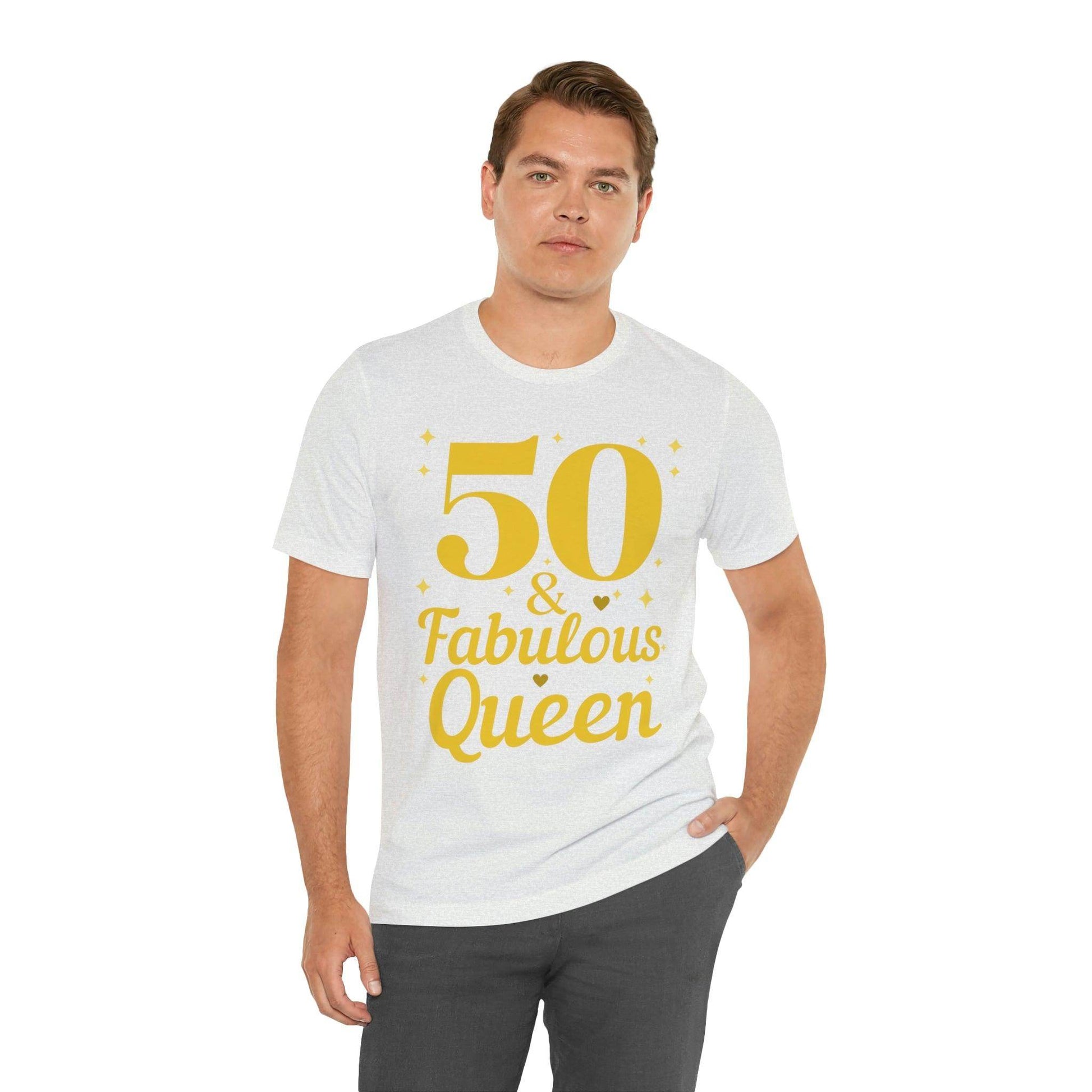 50 and Fabulous Queen shirt, Funny 50th birthday shirt - Giftsmojo