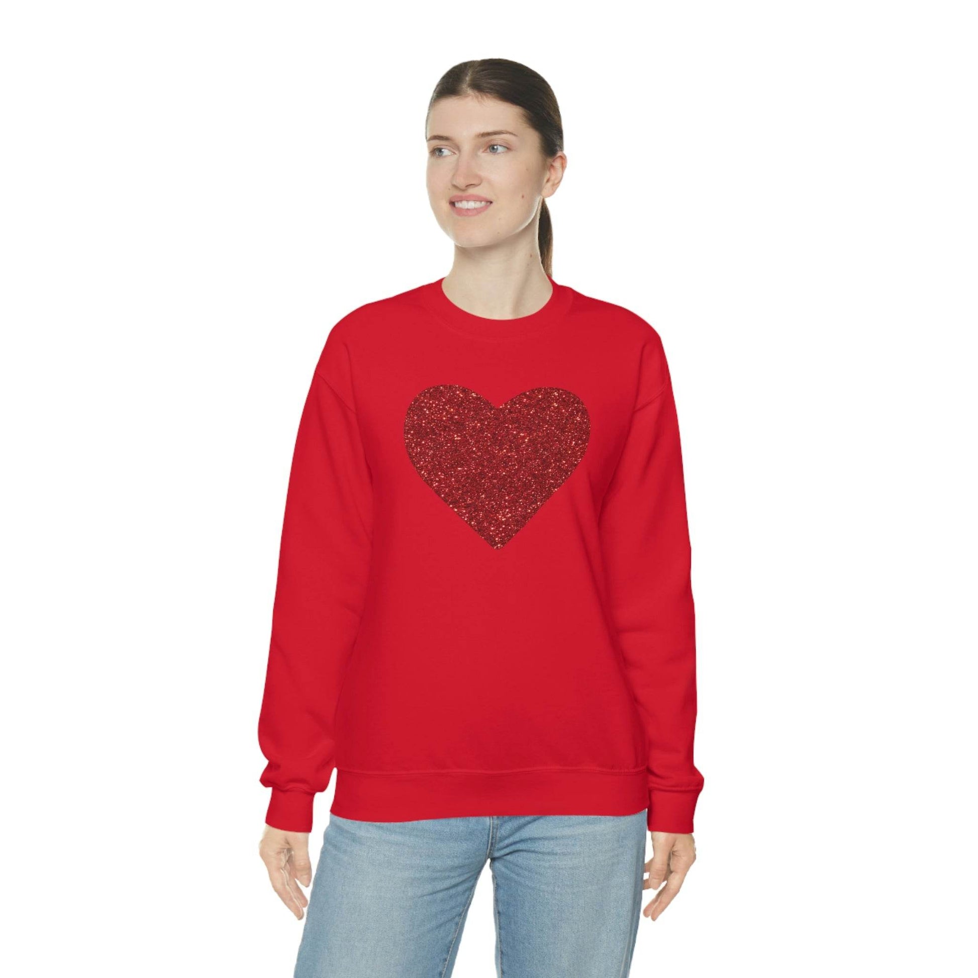 Heart Sweatshirt Love sweatshirt Love Shirt Cute Love Shirt with Heart Valentine sweatshirt - Matching Love shirt Girlfriend gift Boyfriend - Giftsmojo
