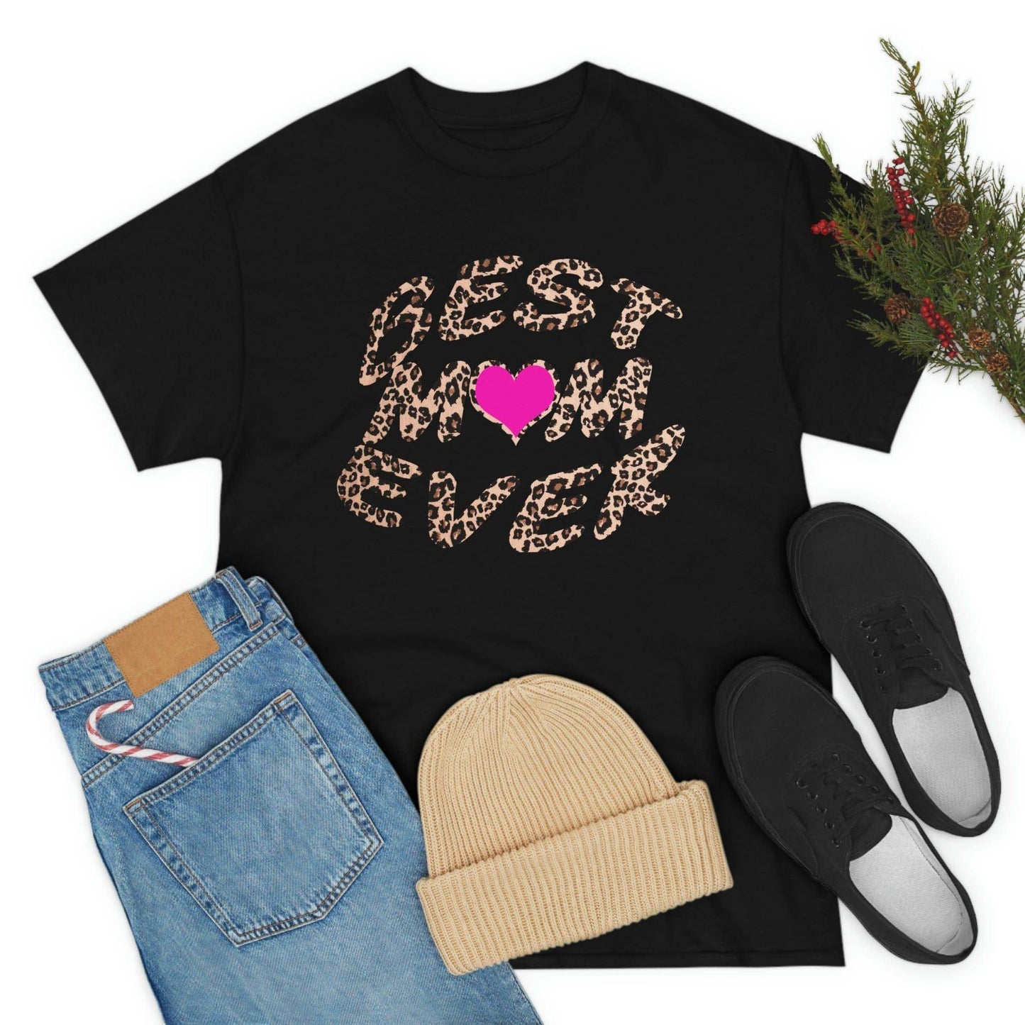 Best mom ever leopard print Tee - Giftsmojo